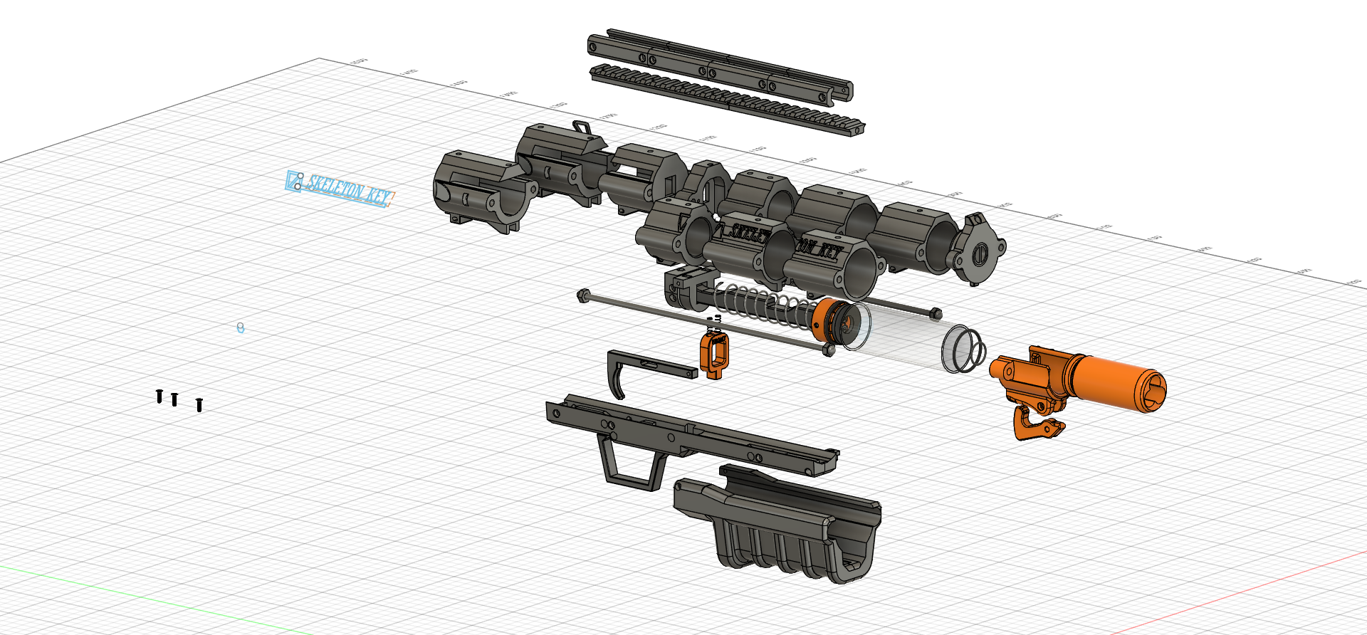 Miniatura 6 do modelo 3D Skeleton Key a Nerf Silly Shell Master Key