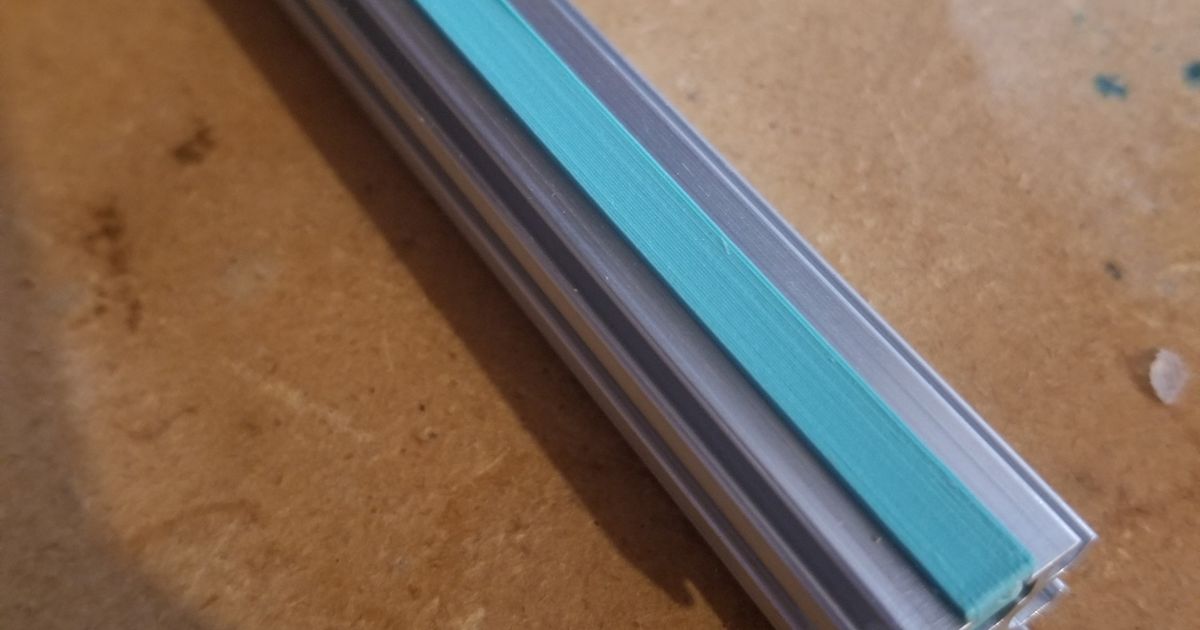 15mm extrusion slot cover by RoboFish Download free STL model