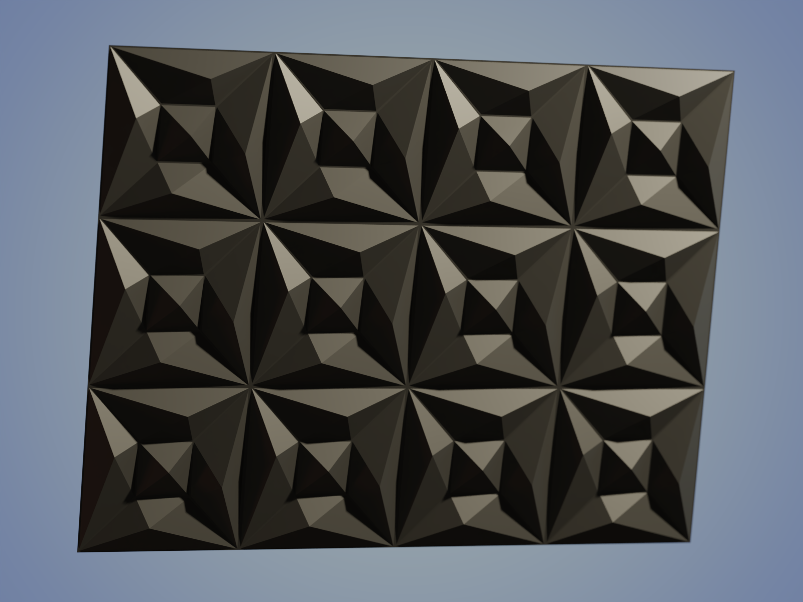 Miniatura 2 do modelo 3D Squid Game: 3D Wall Panel Tile