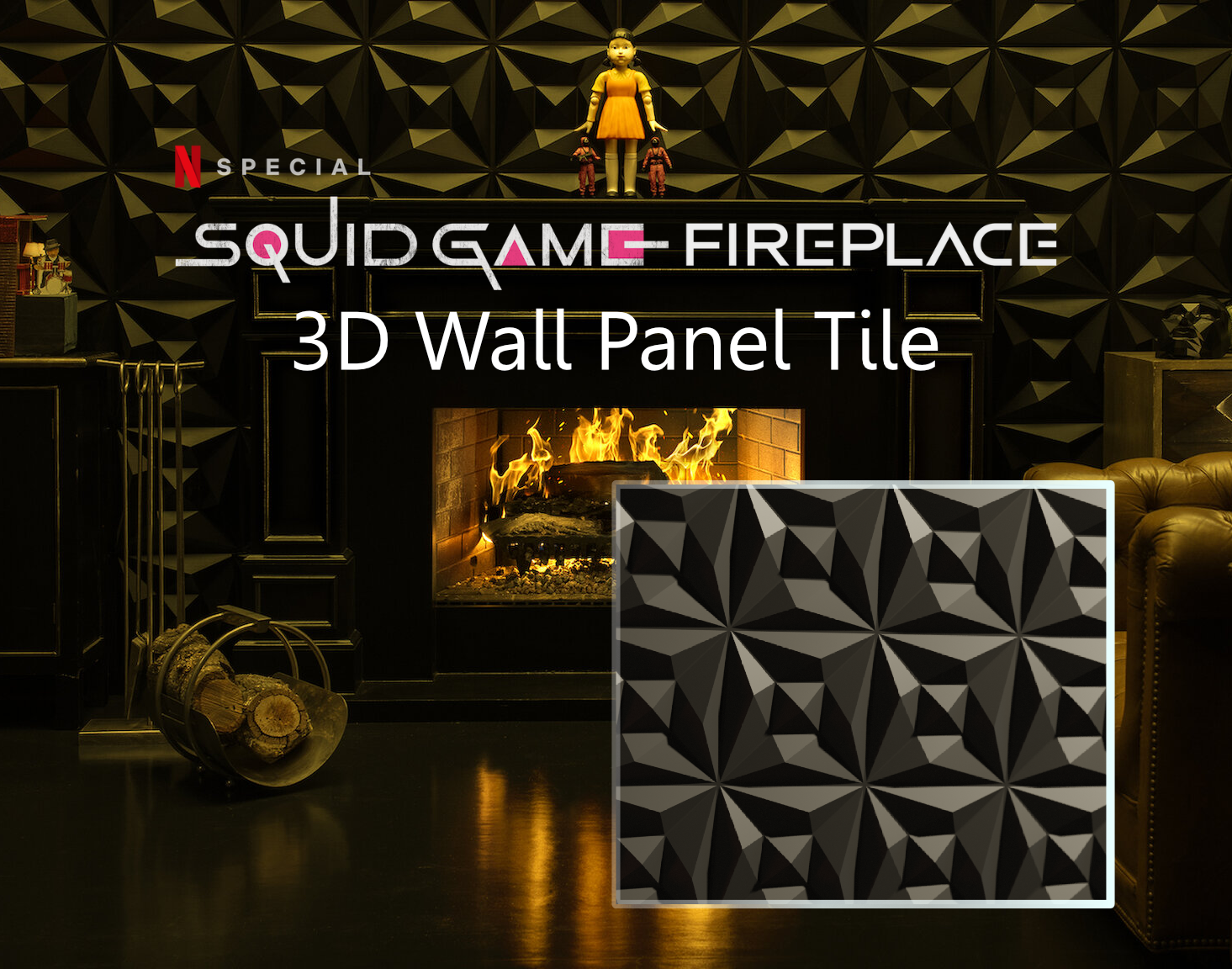 Squid Game: 3D Wall Panel Tile