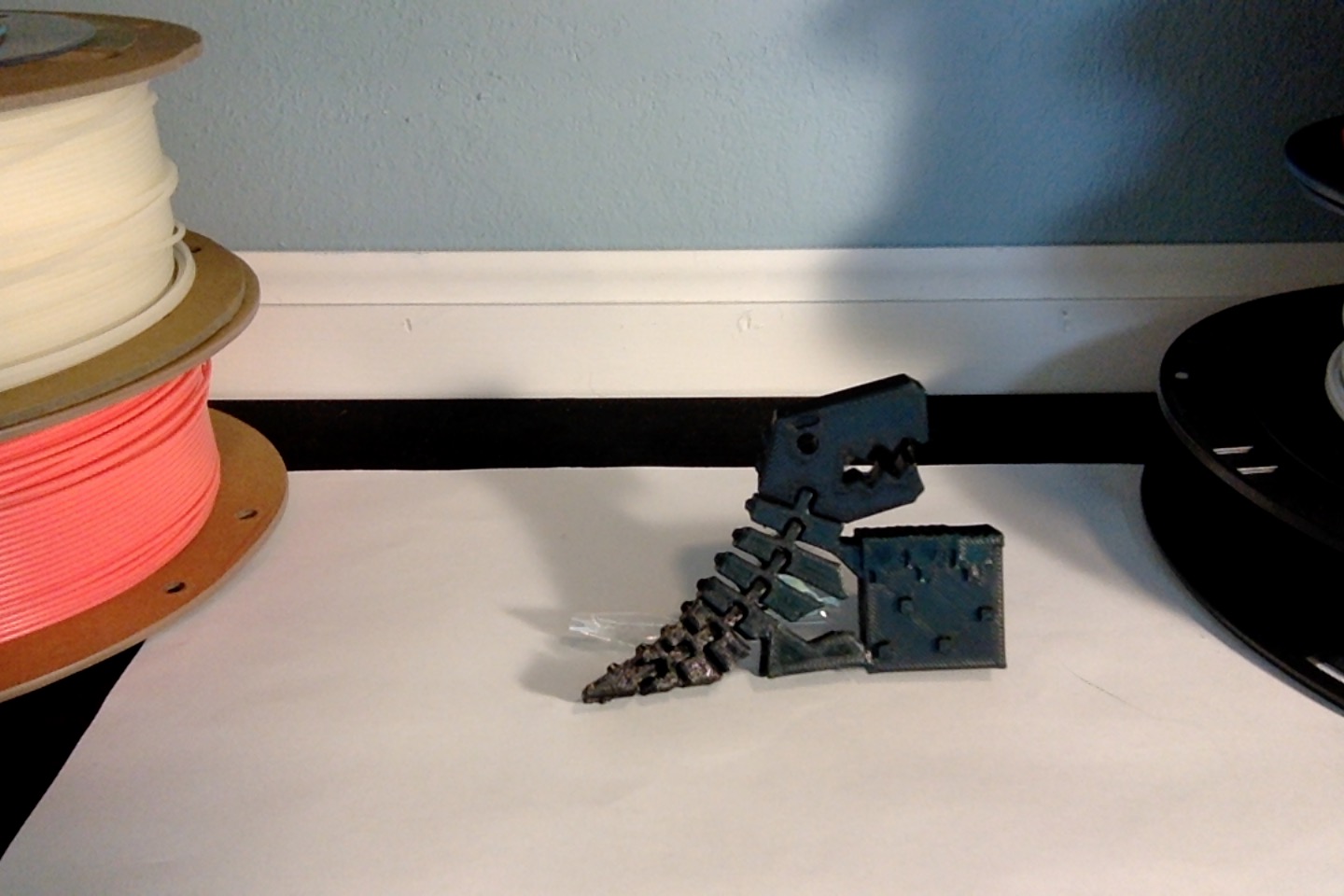 Flexi Rex With Minecraft Block