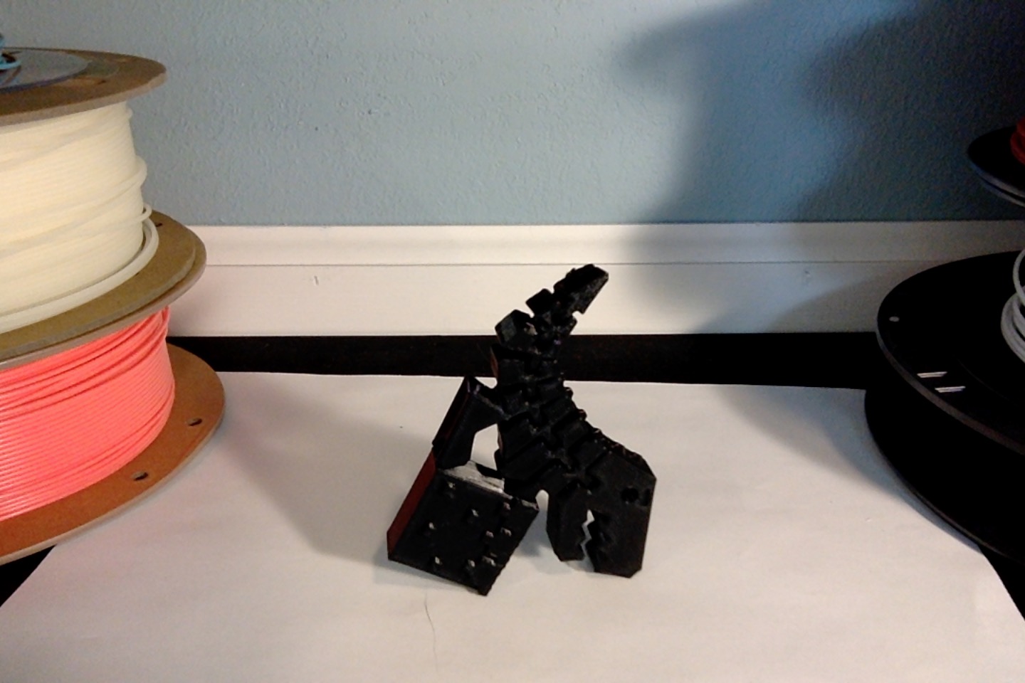 Miniatura 3 do modelo 3D Flexi Rex With Minecraft Block