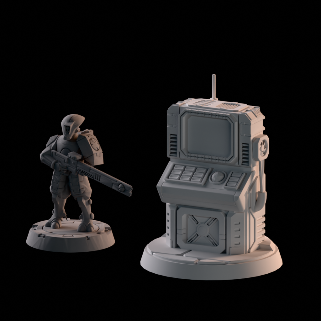 Objective marker for tabletop gaming - Terminal