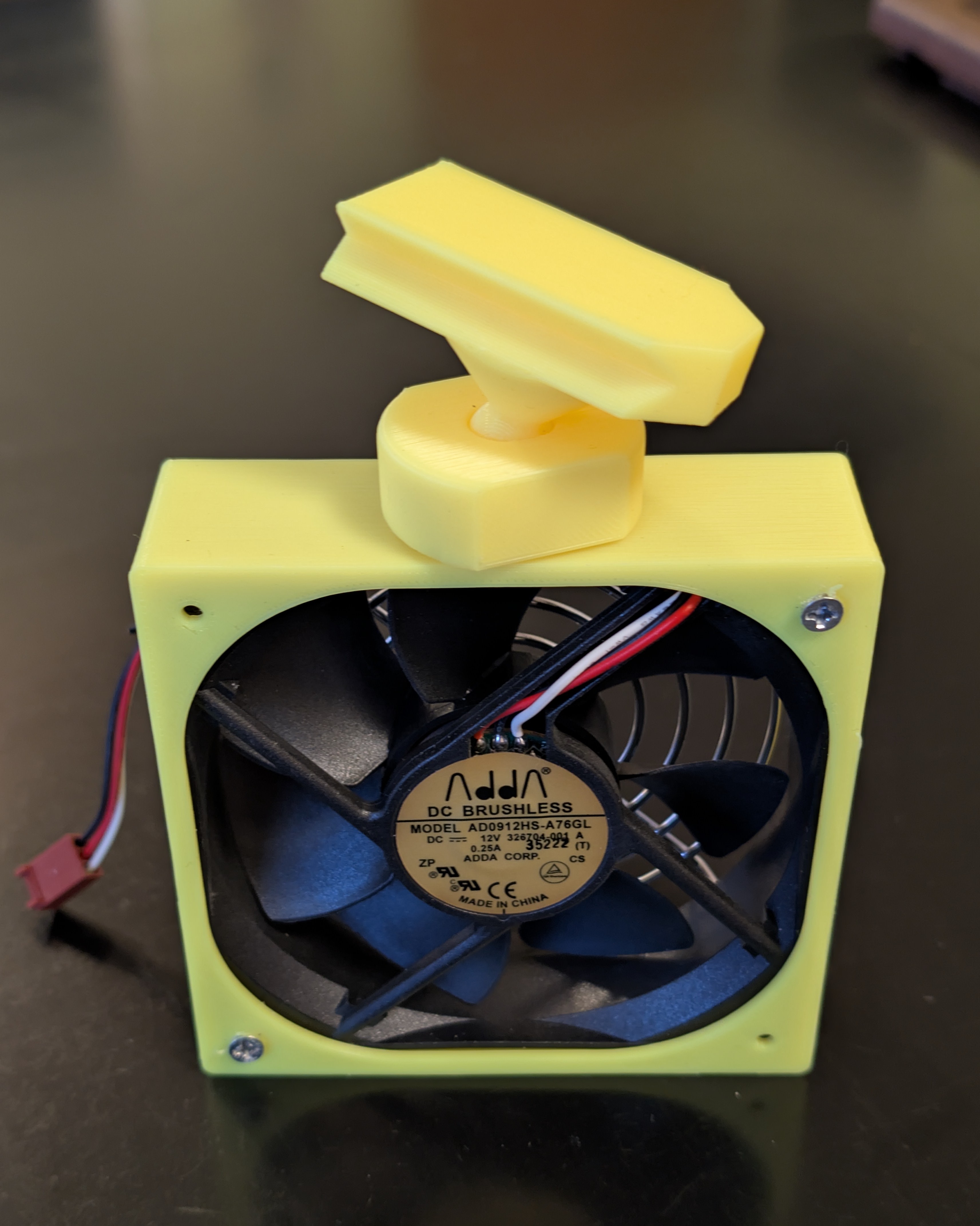 92mm Fan Mount with Lockable Ball Joint (Print in Place)