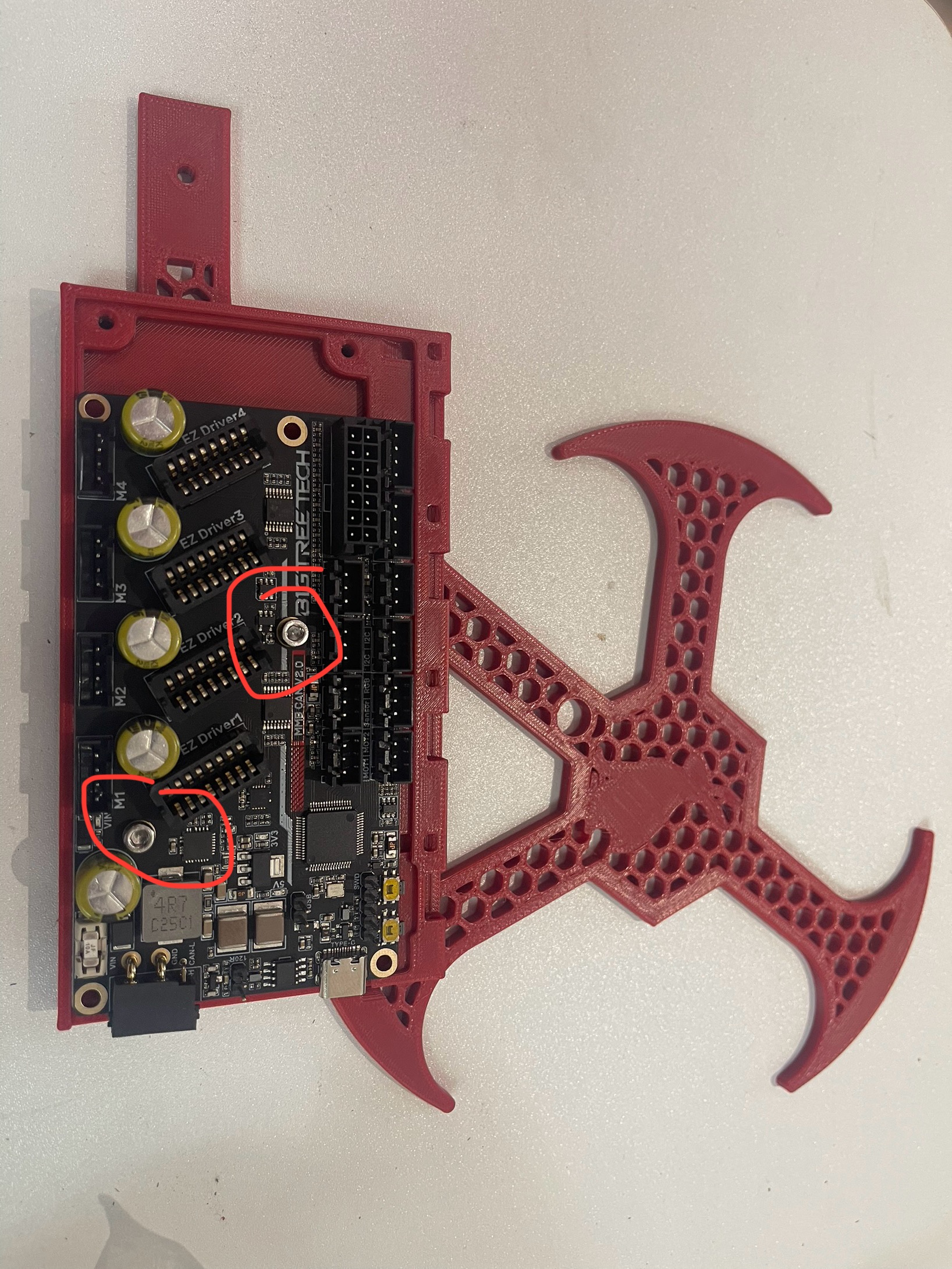 ERCFV2 Support Arm Endcap With BTT MMB V2.0 For ERCT Buffer