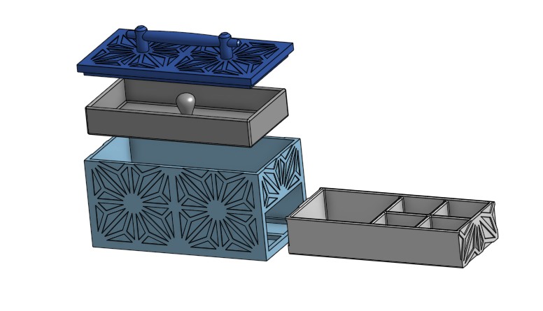 Jewelry Box Kumiko inspired