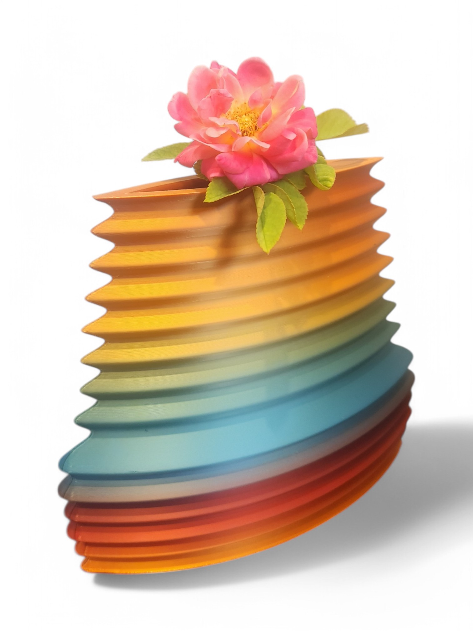 Simple Ribbed Vase