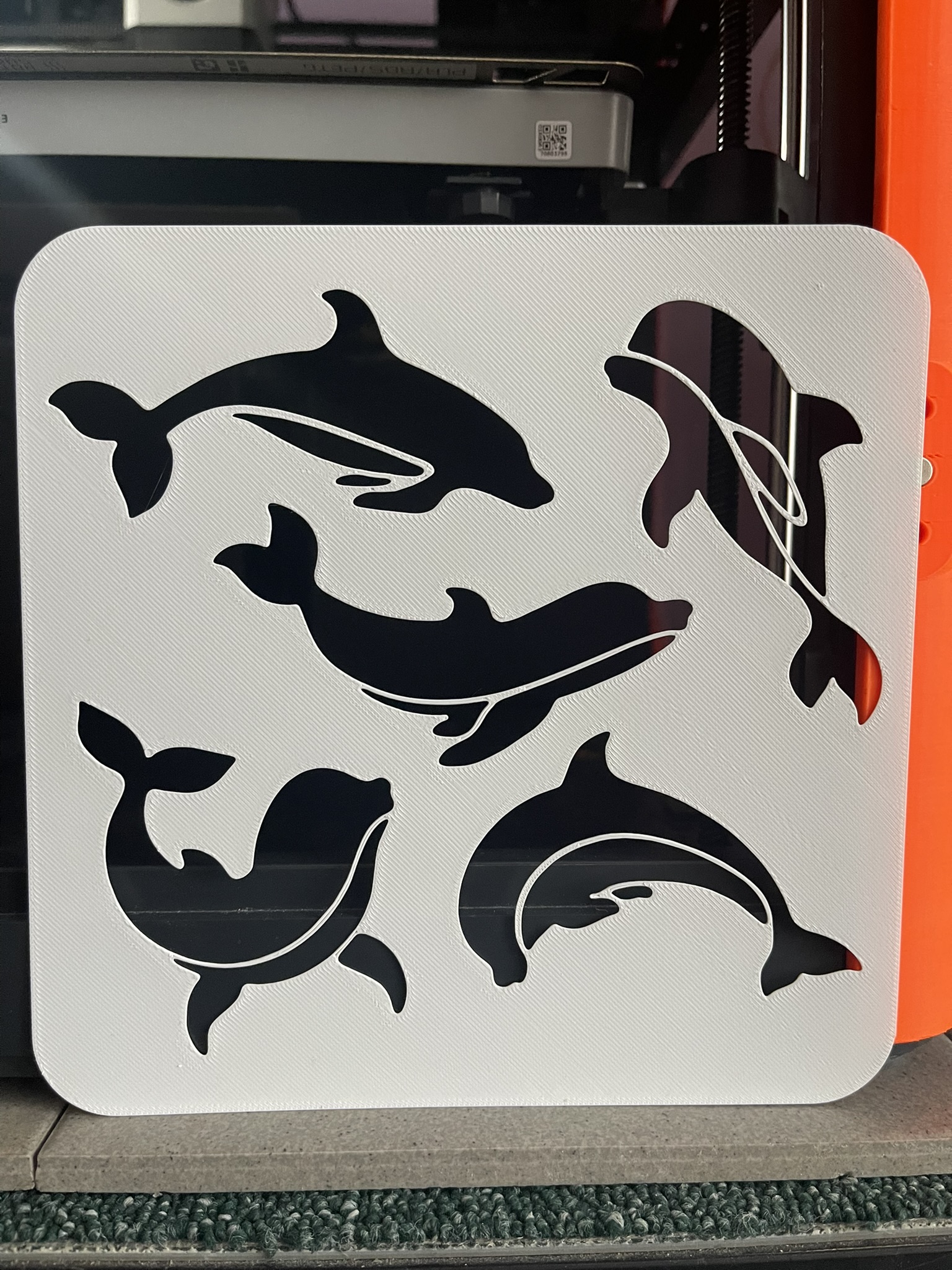 Dolphine - Stencil template