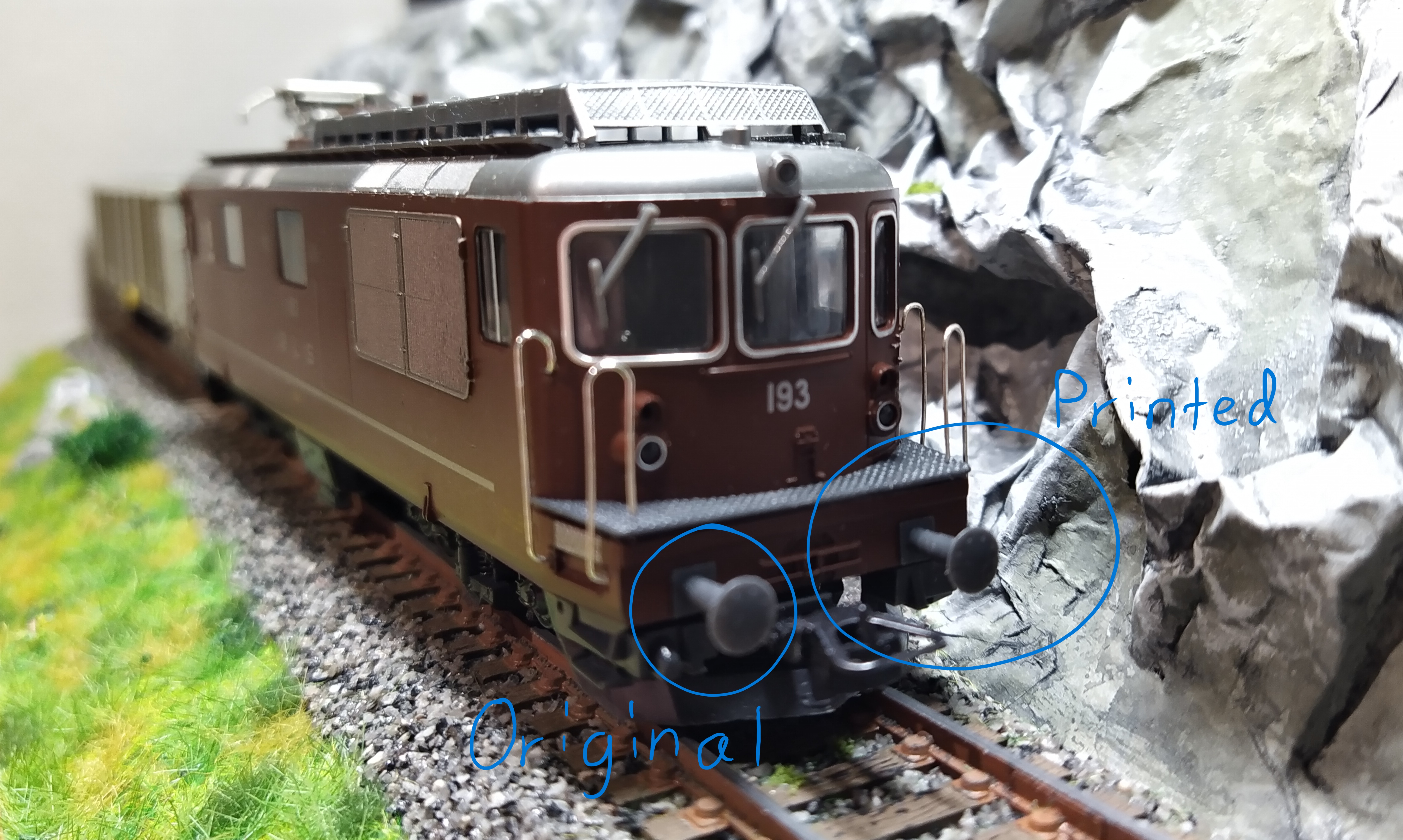 Puffer für BLS Re425 (Lima Modell)