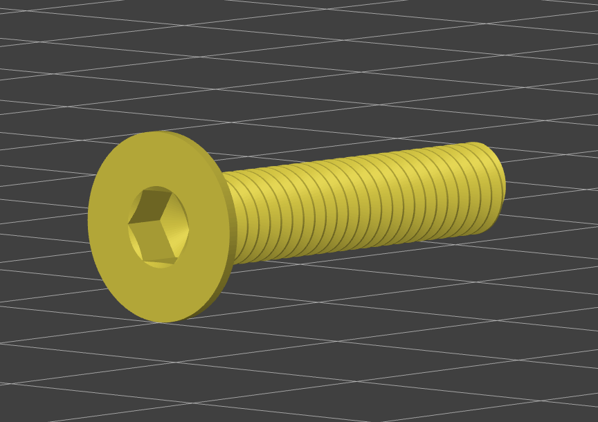 M4X20 H3 COUNTERSUNK SCREW