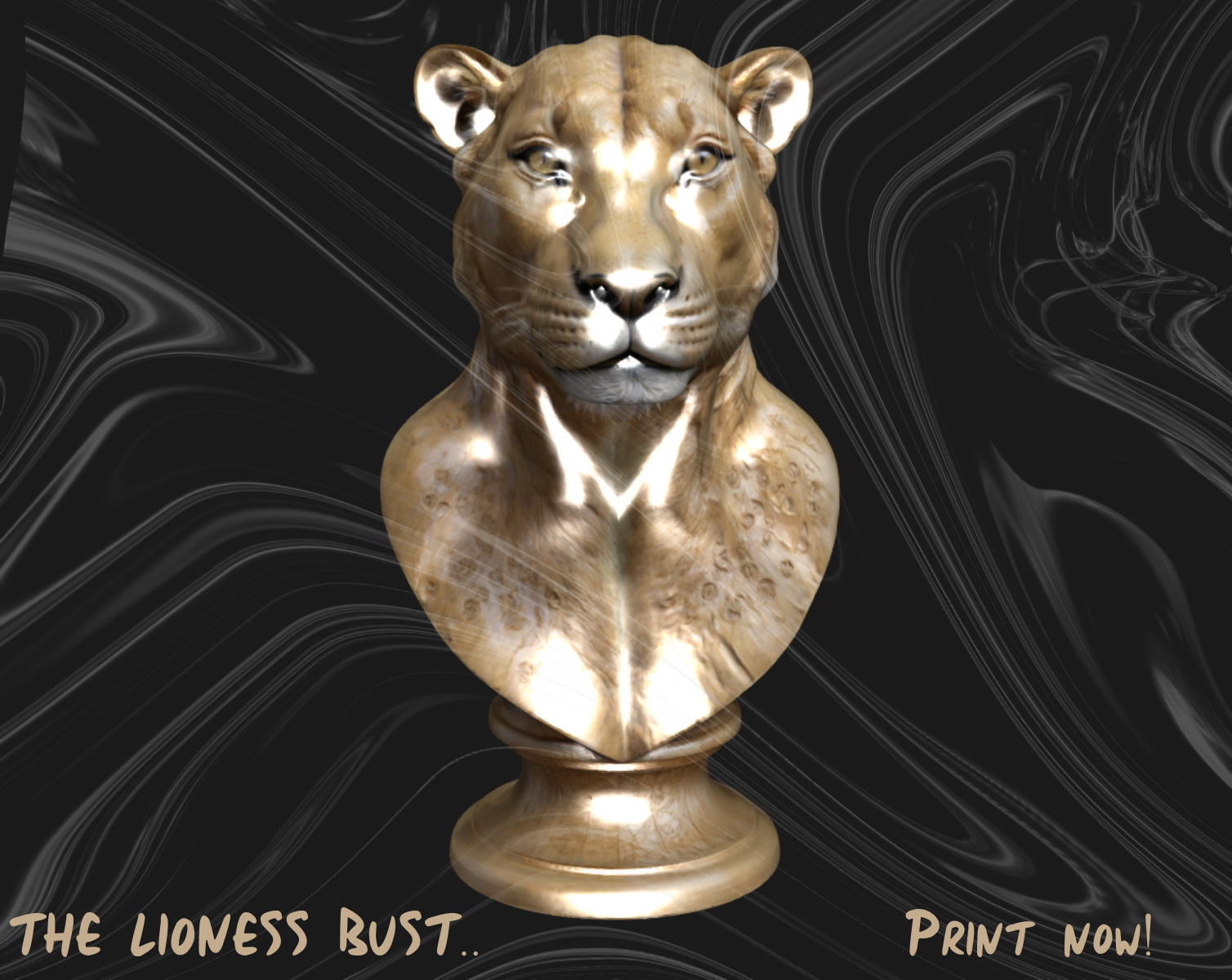 Lioness Bust | With stand | Non detachable