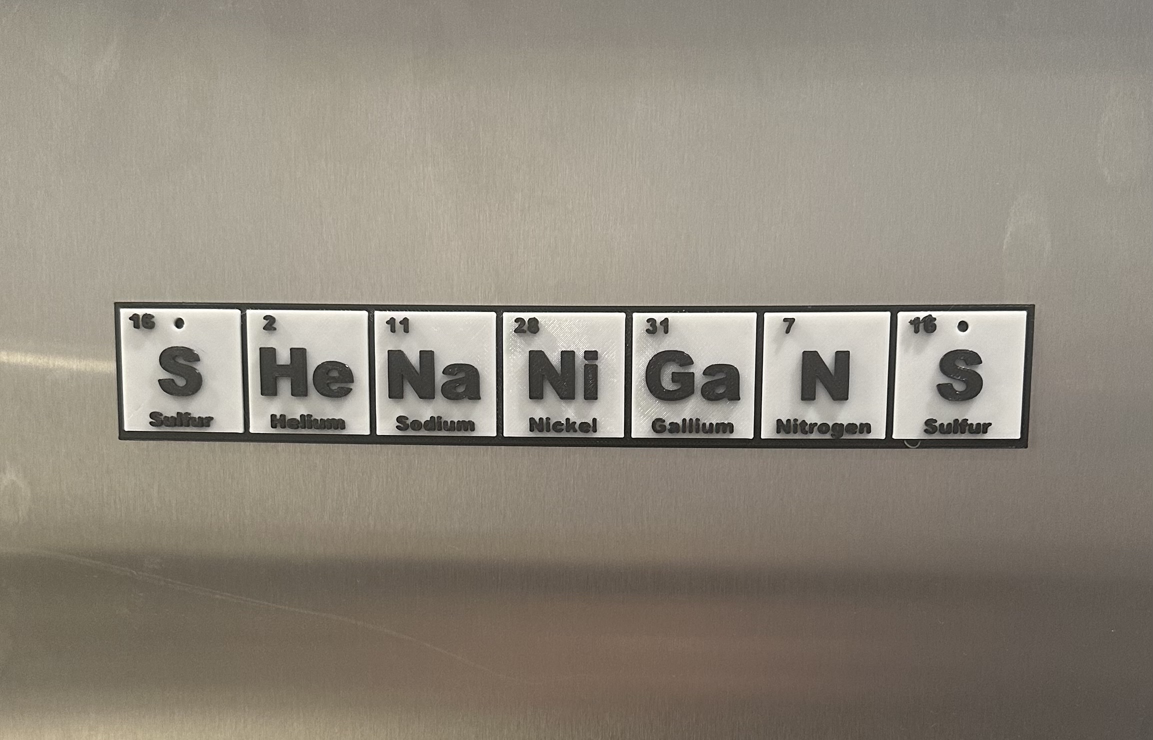 The Original Periodic Table "Shenanigans" Sign