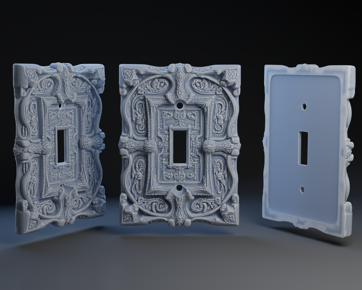 Norse Motif Switch Plate
