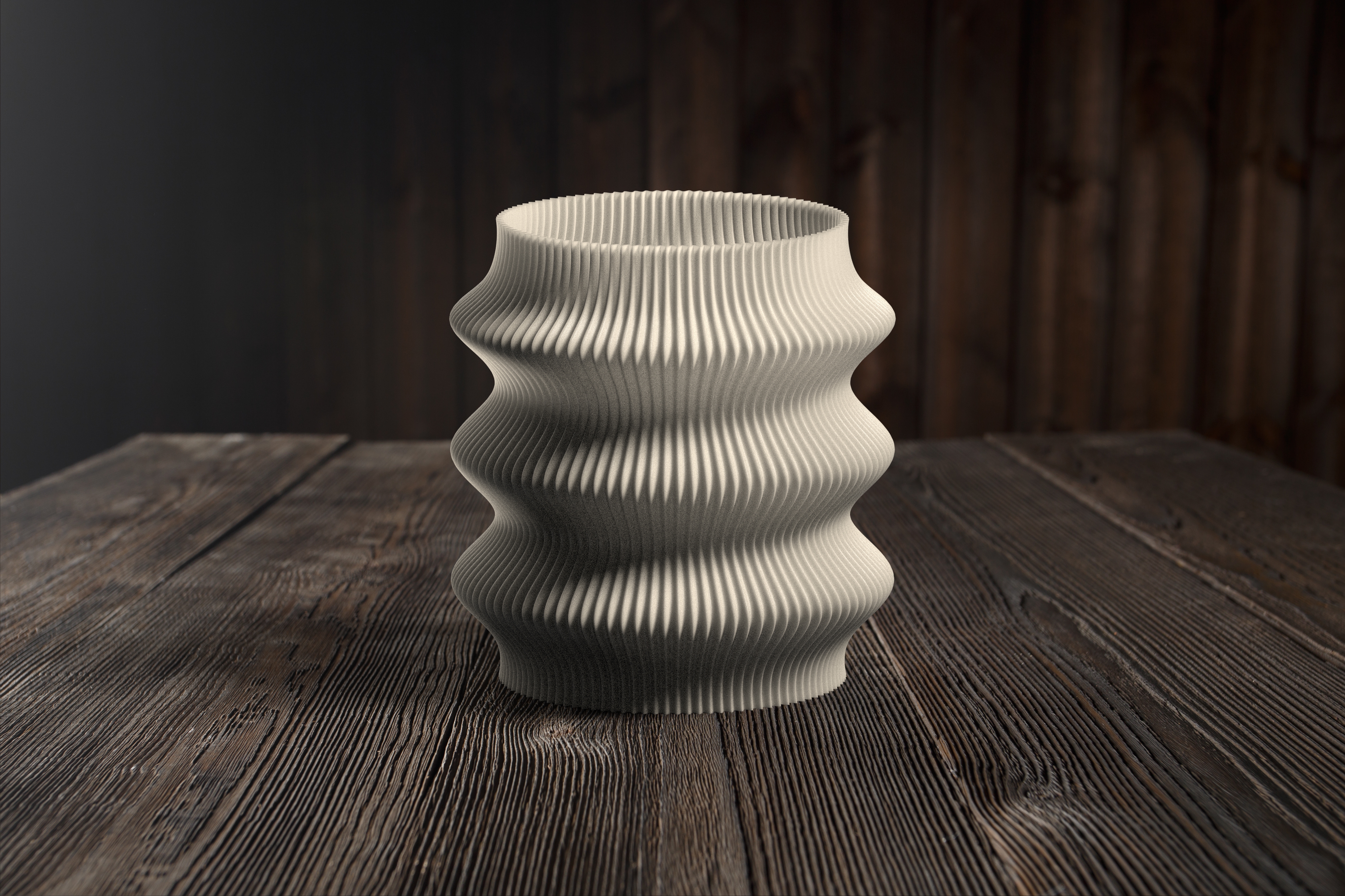 Miniatura 3 do modelo 3D Luminous Wave Vase