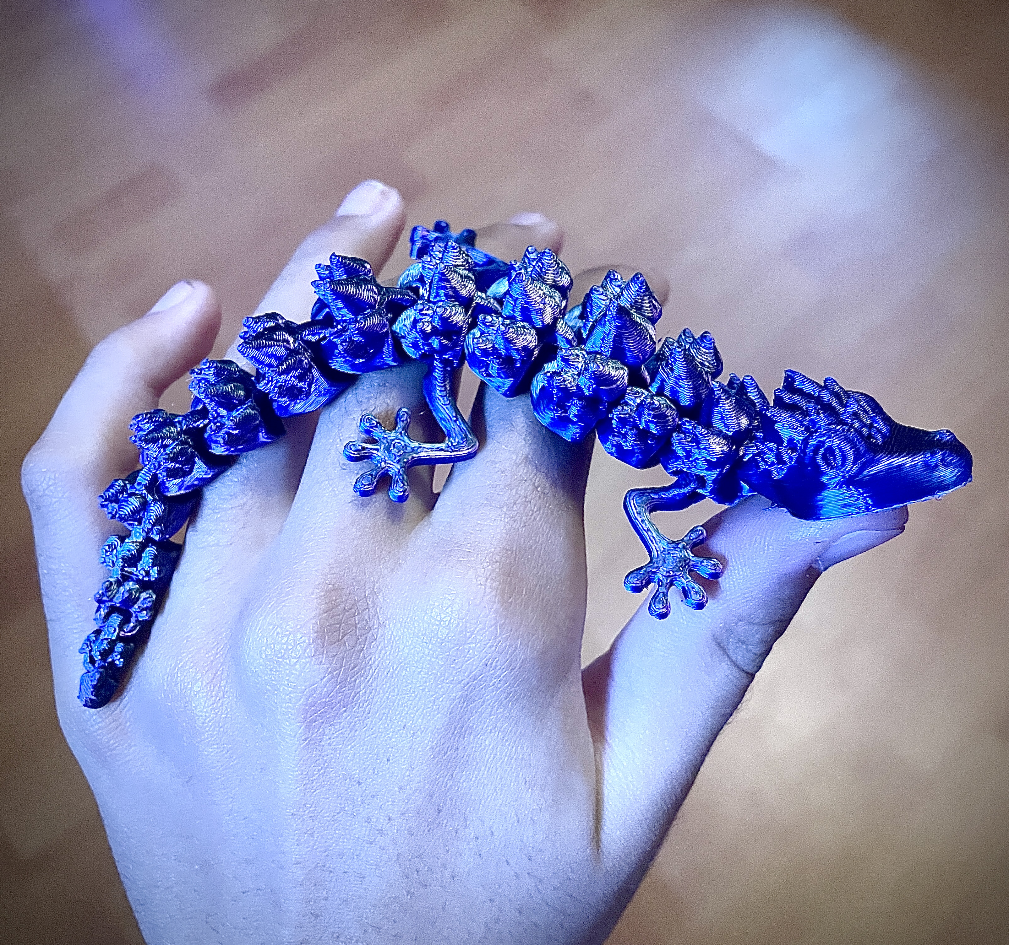 Miniatura 2 do modelo 3D crystallized lizard