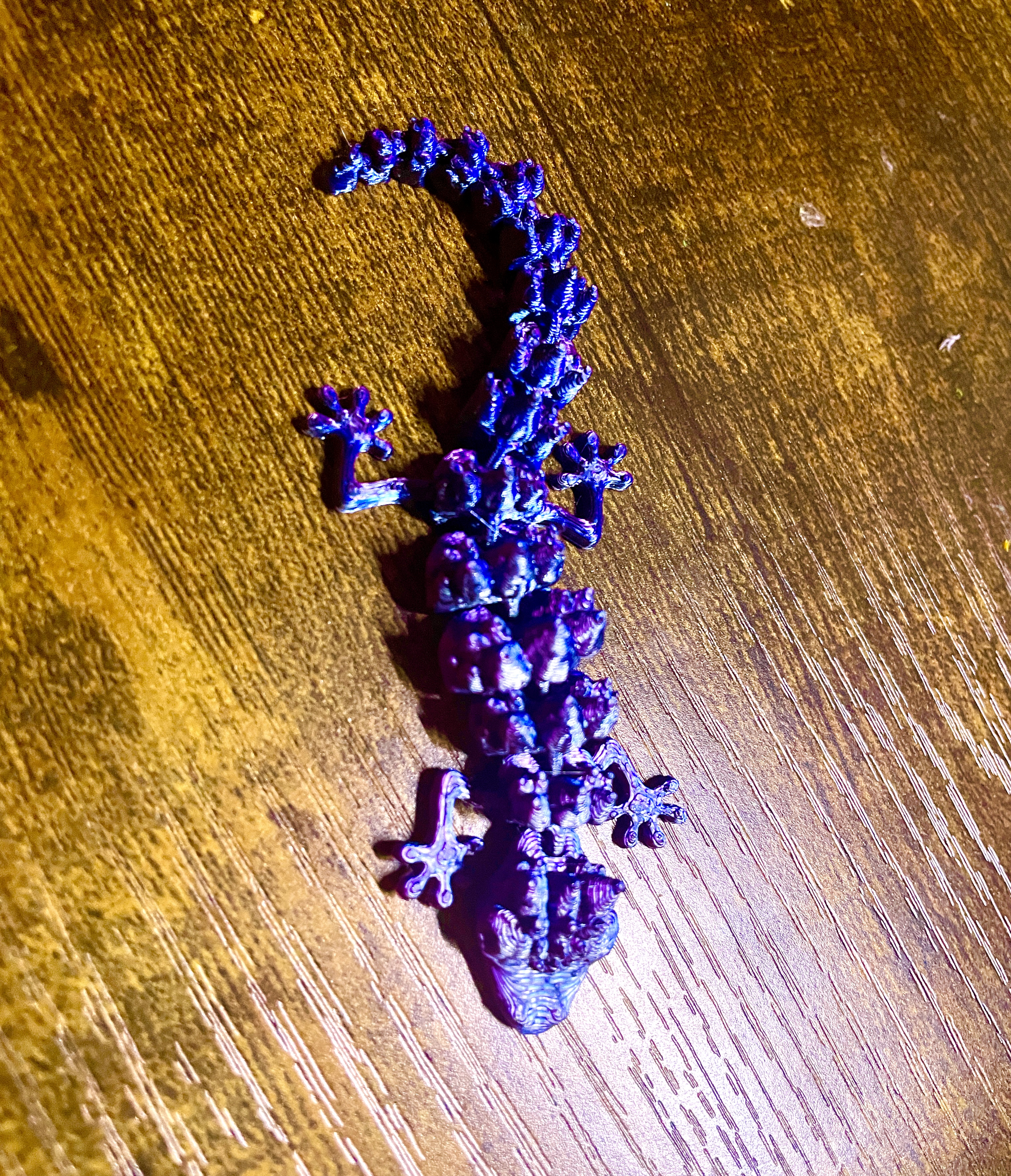 Miniatura 4 do modelo 3D crystallized lizard