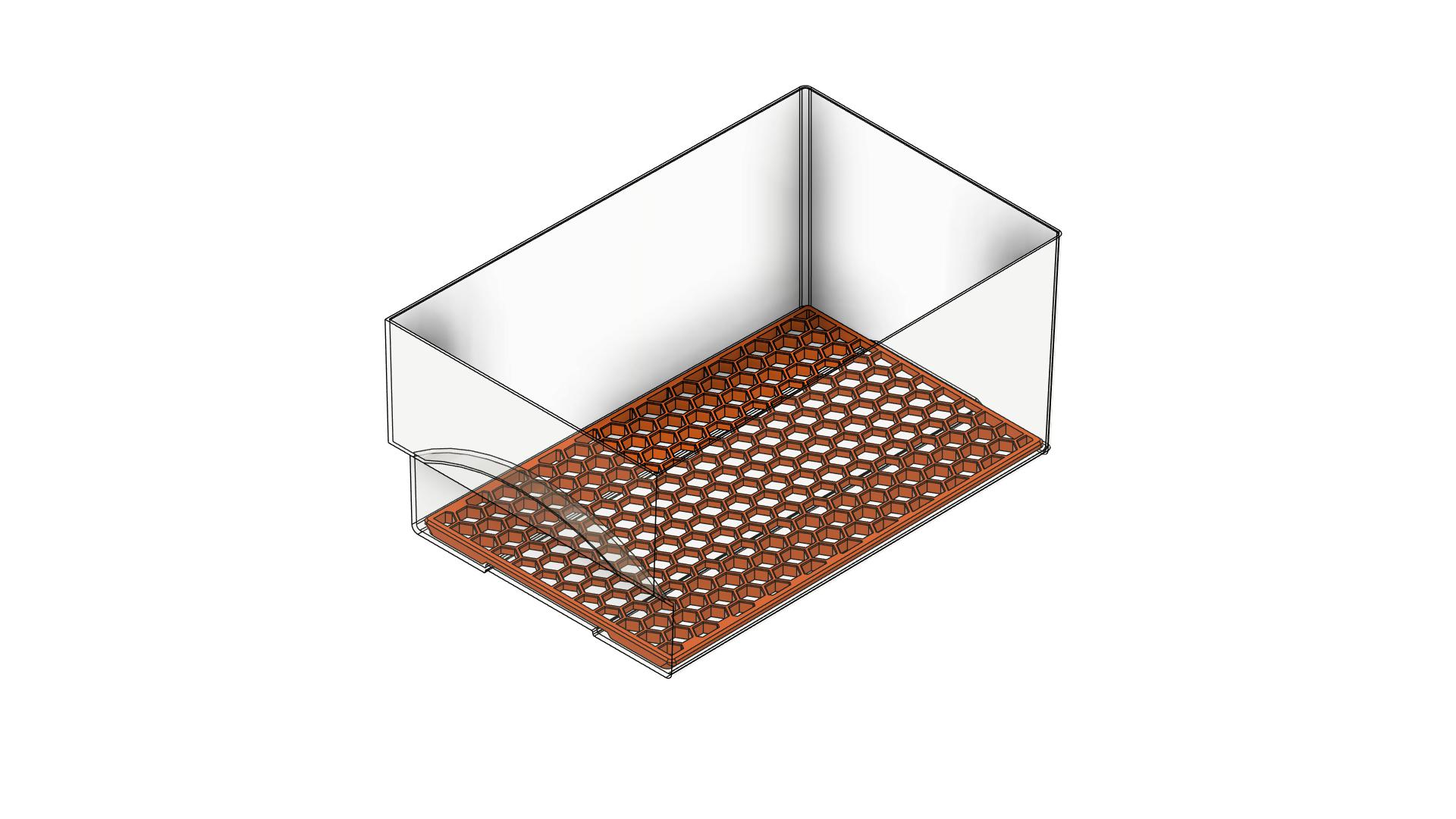 insert vegetable basket for Liebherr fridge / Einsatz Gemüsekorb für Liebherr-Kühlschrank