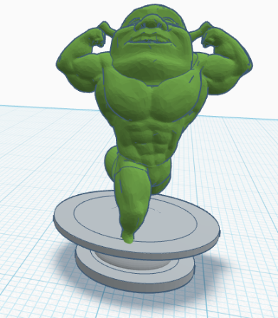 The Buff Shrek Croc Charm
