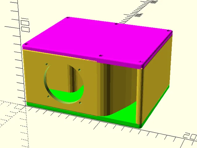 Modified Customisable Back Horn Speaker Enclosure