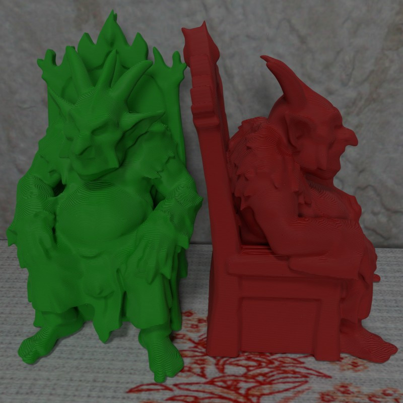 Dungons Miniatures Goblin on Throne