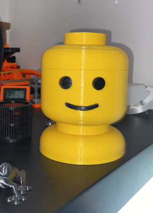 Lego Head Box with screwing