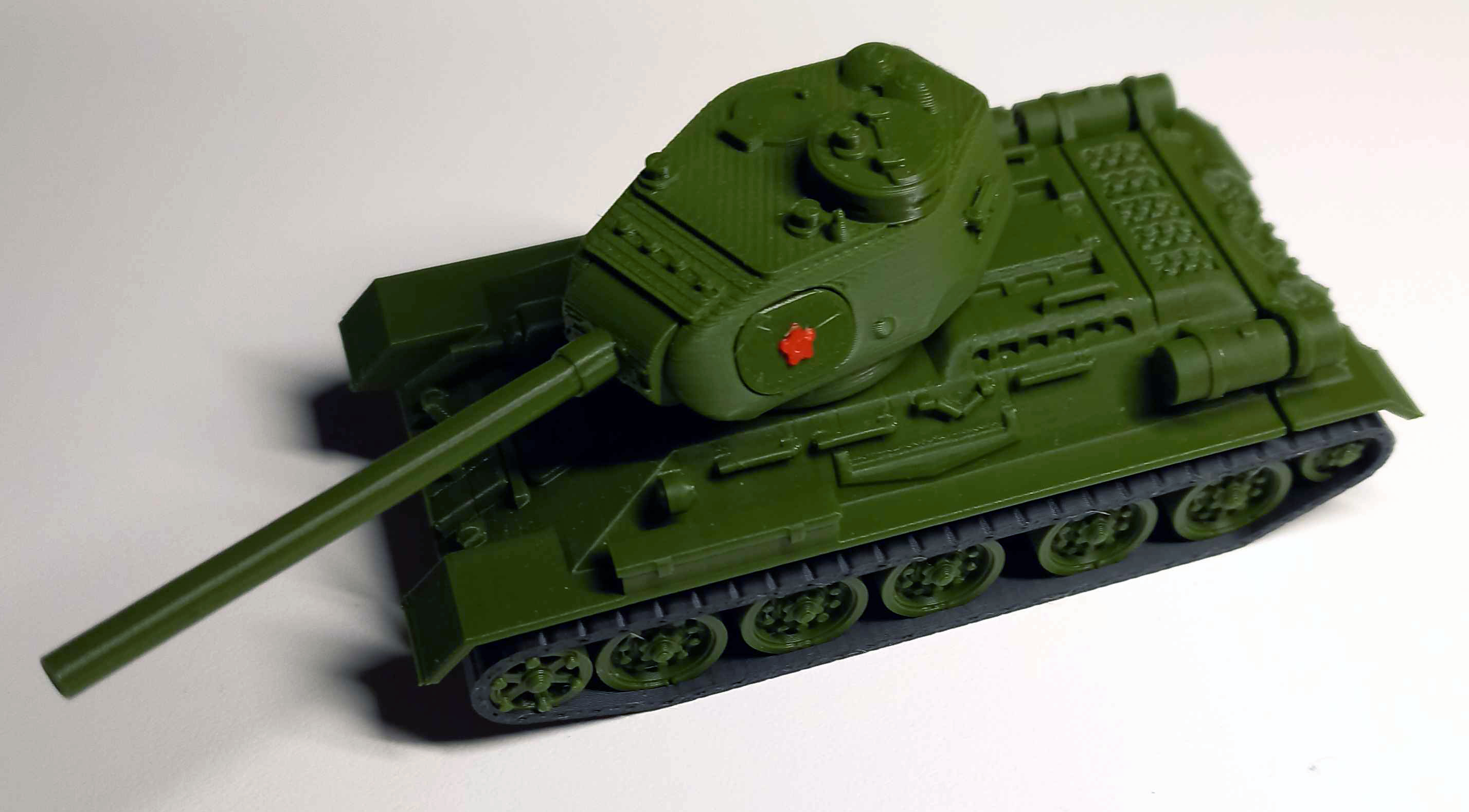Multi Parts T34/85 medium tank 1/72 (fusion360) — thumbnail 2