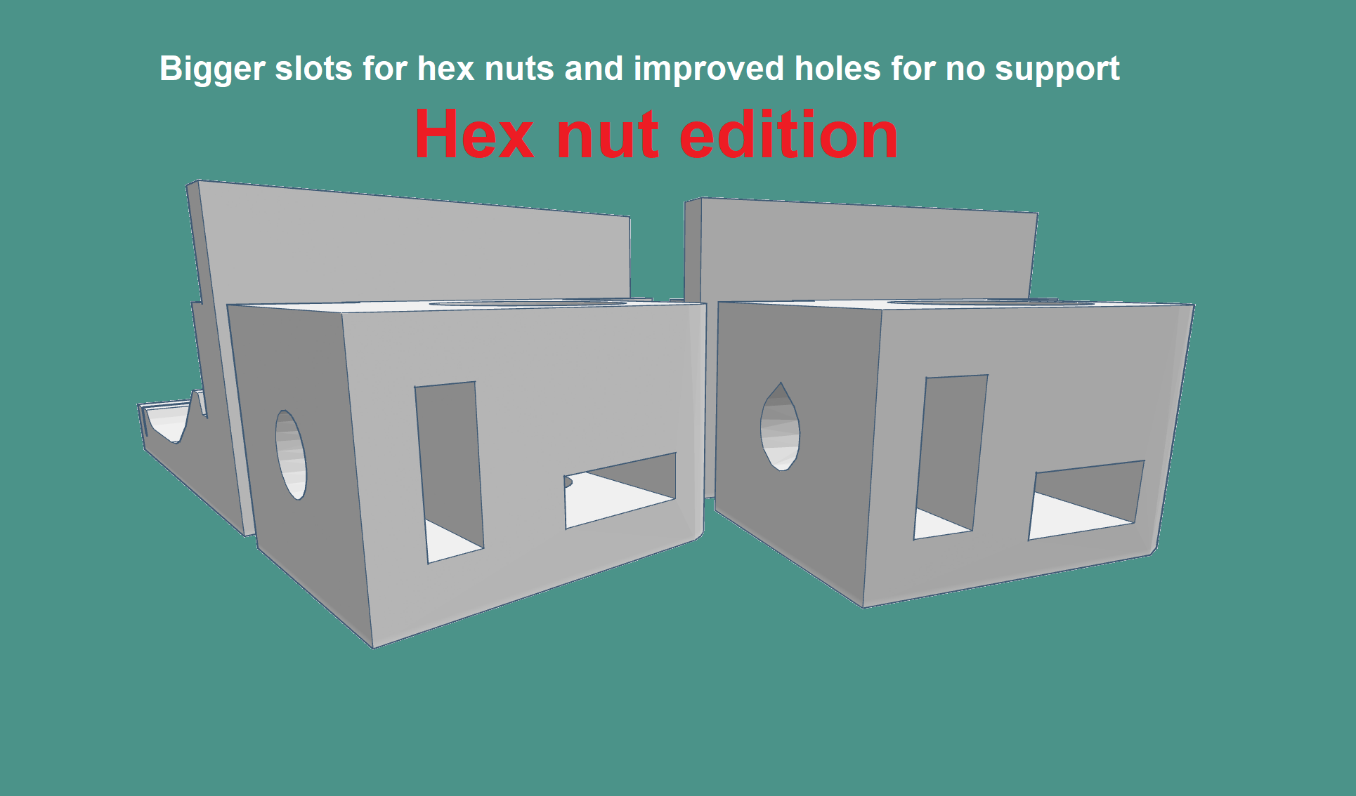 LED Frame 2.0 (Multiboard) - Hex Nut Edition - for IKEA SKADIS