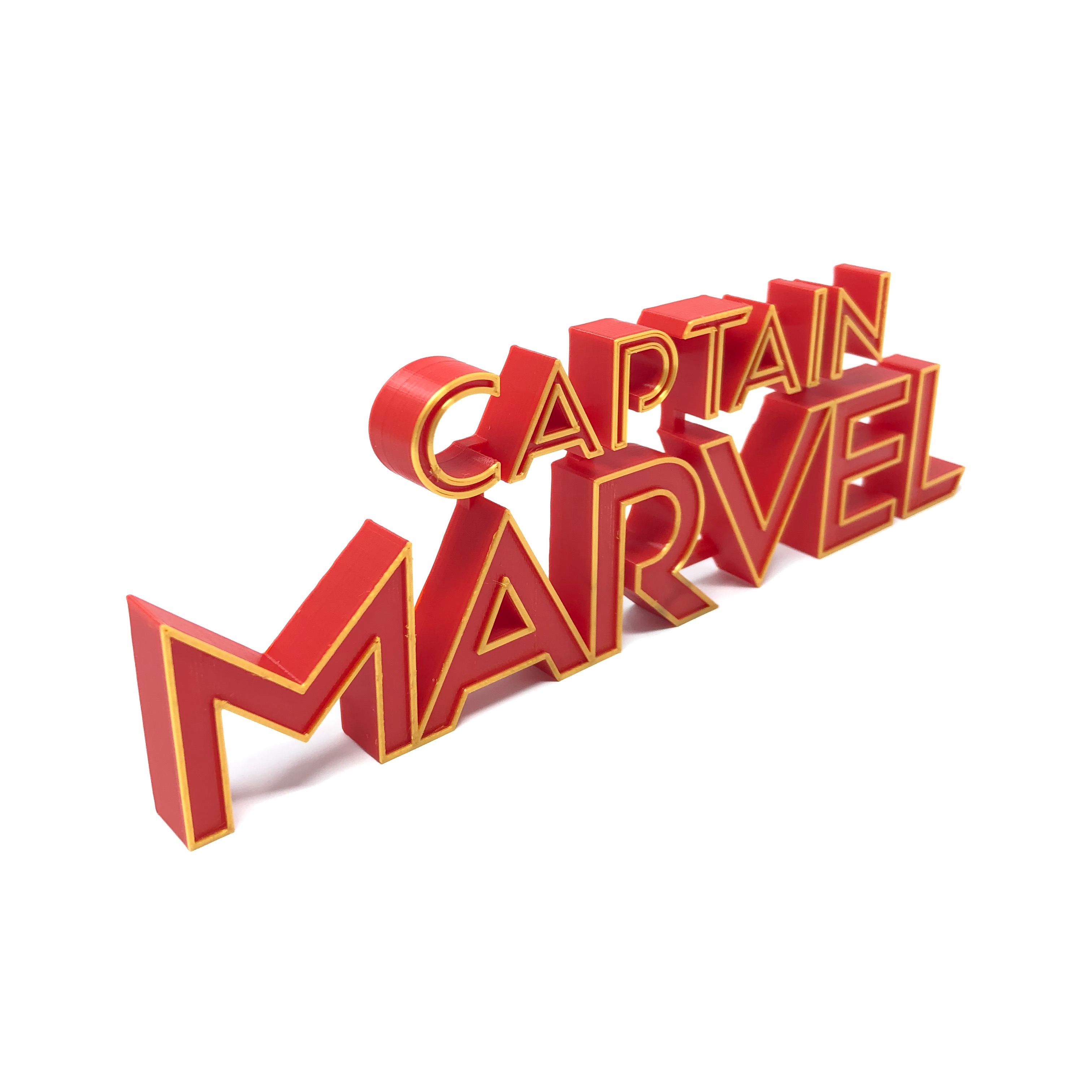 Captain Marvel Logo by Sixteenbit | Download free STL model ...