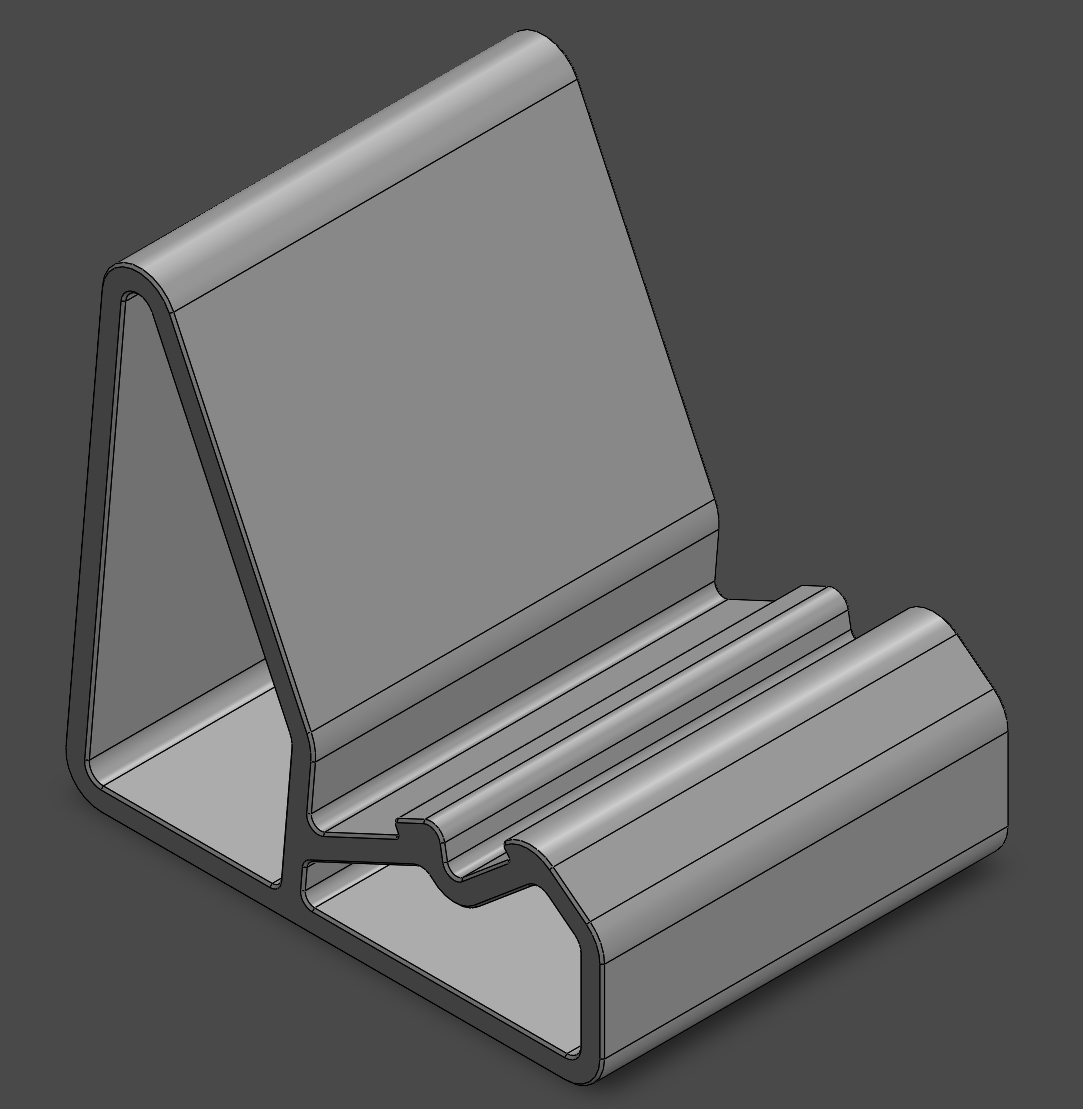 Phone stand minimal design - 2 positions