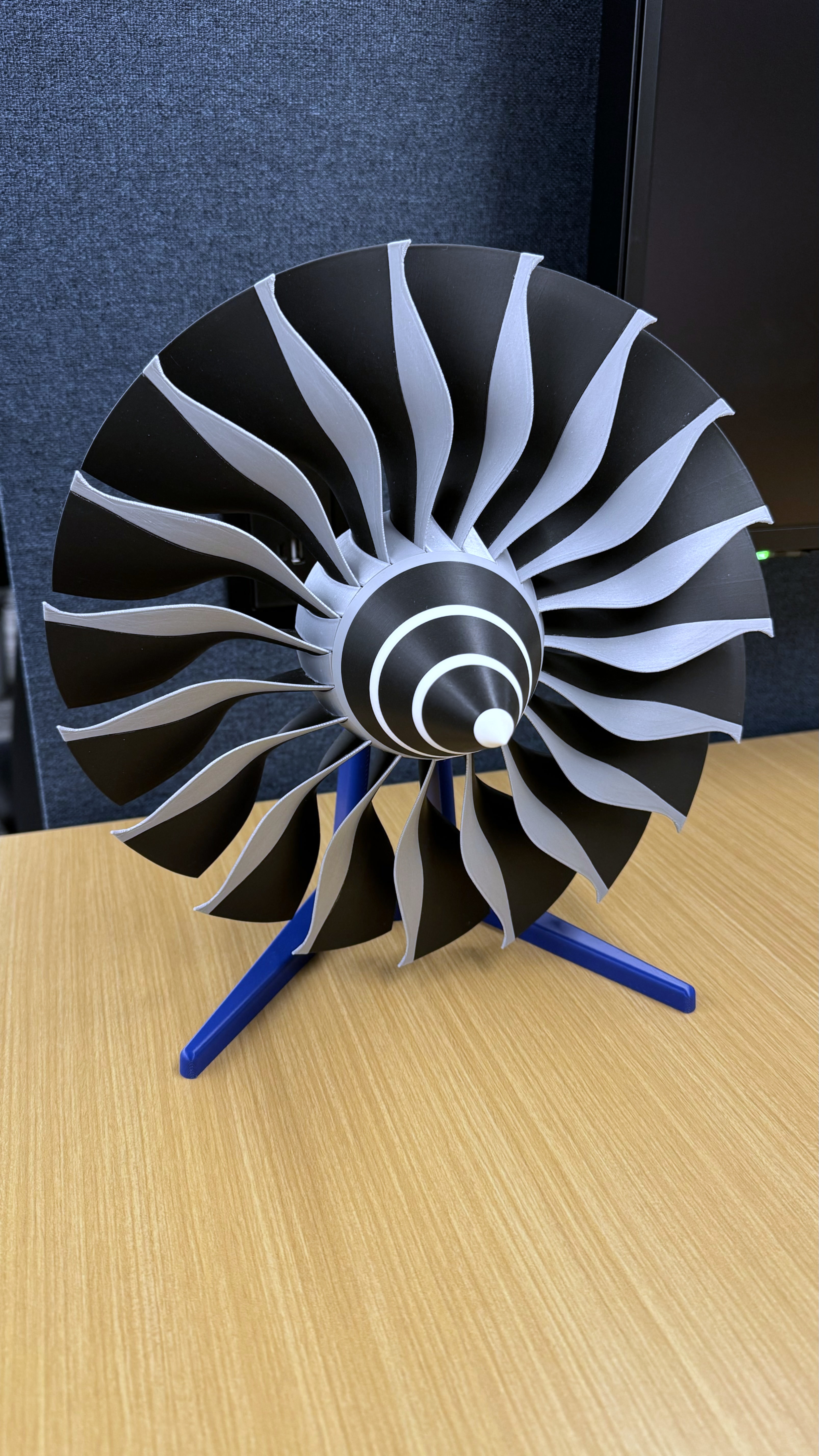 High Bypass Jet Engine Fan w/ Display Stand