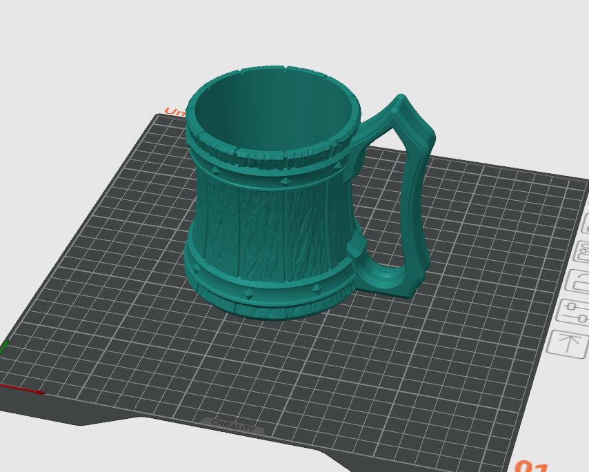 Tankard - fits Ikea Godis glass 3D model