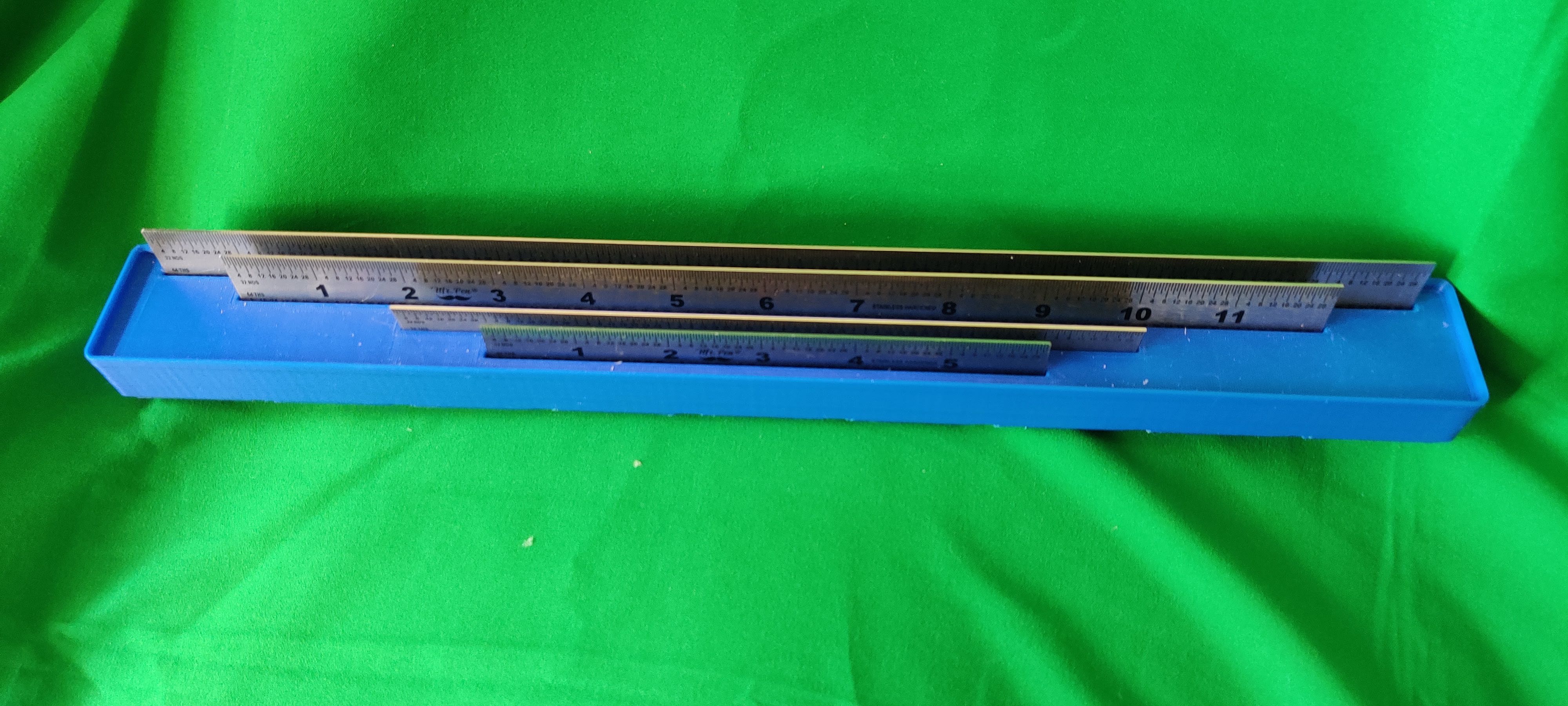 Gridfinity Mr. Pen 4 Pack Machinist Ruler Holder