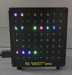 Alternative 5V LEDs + faceplates for GurgleApps Wifi Color Word Clock Raspberry Pico W