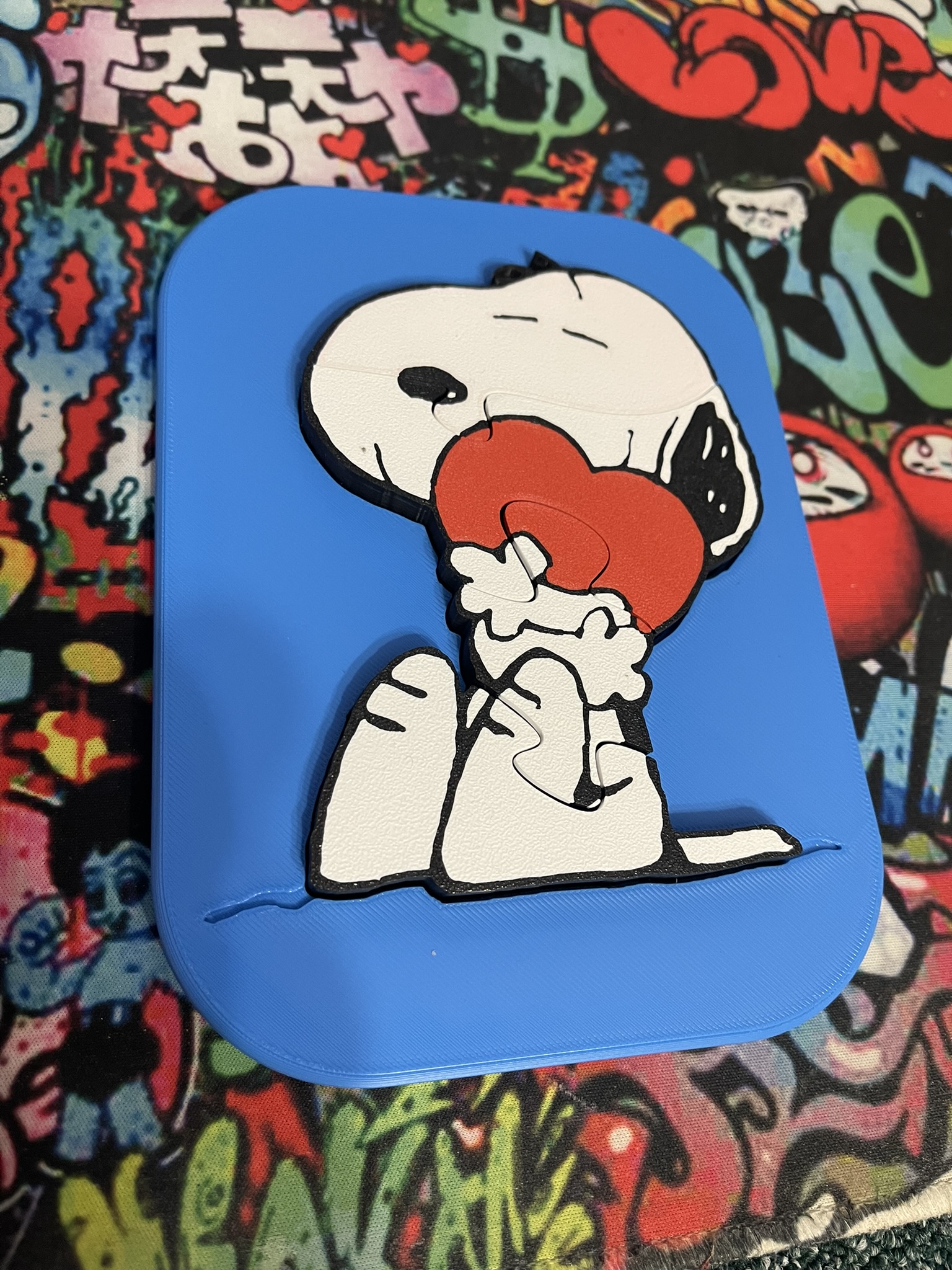 Snoopy with Hearth - Insert puzzle for kids