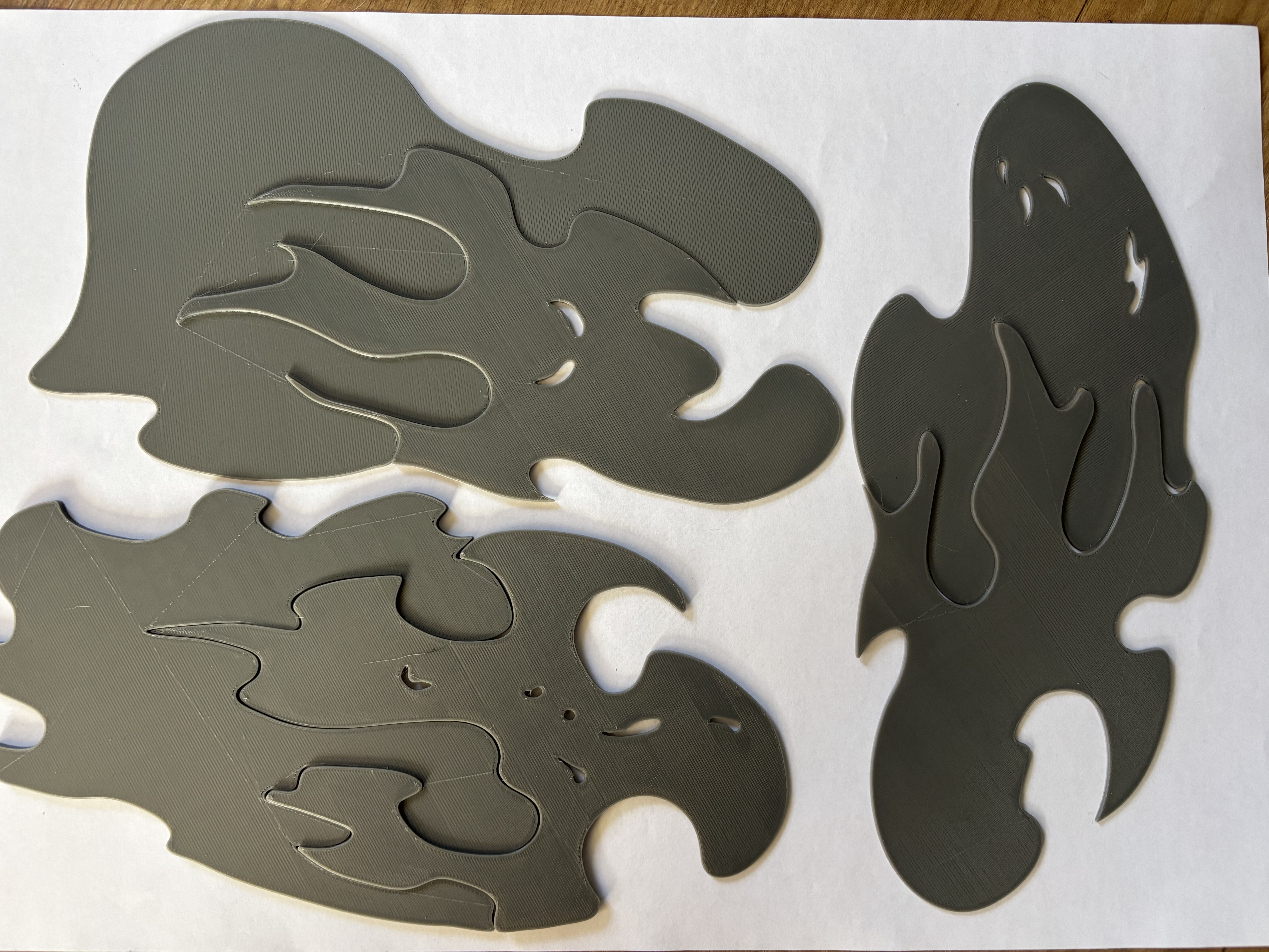 Real Fire Airbrush Stencil / Template