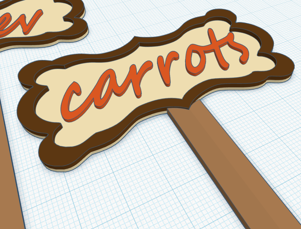 Garden tag - carrots/mrkev