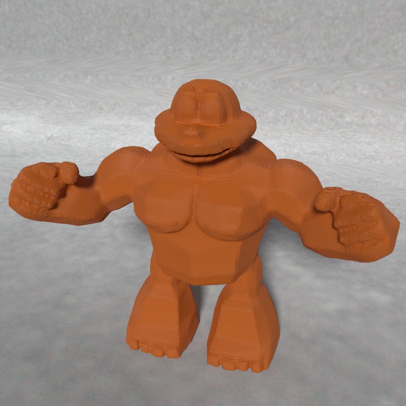 Cartoon 30K Poly Blender Test OBJ Clean Mesh