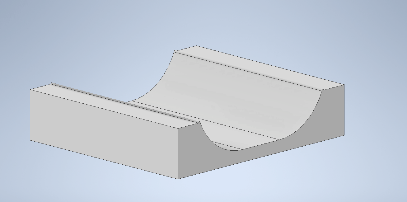 Halfpipe for skatepark