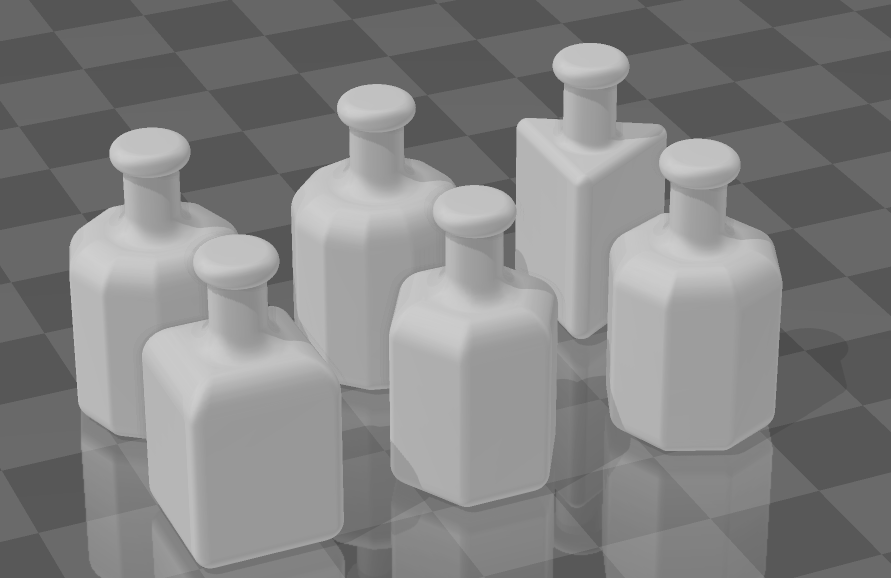 Miniatura 2 do modelo 3D Potion Dice (D4 - D12)