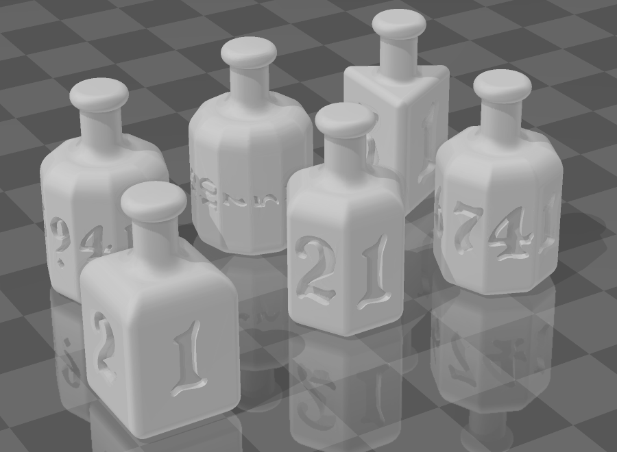 Potion Dice (D4 - D12)