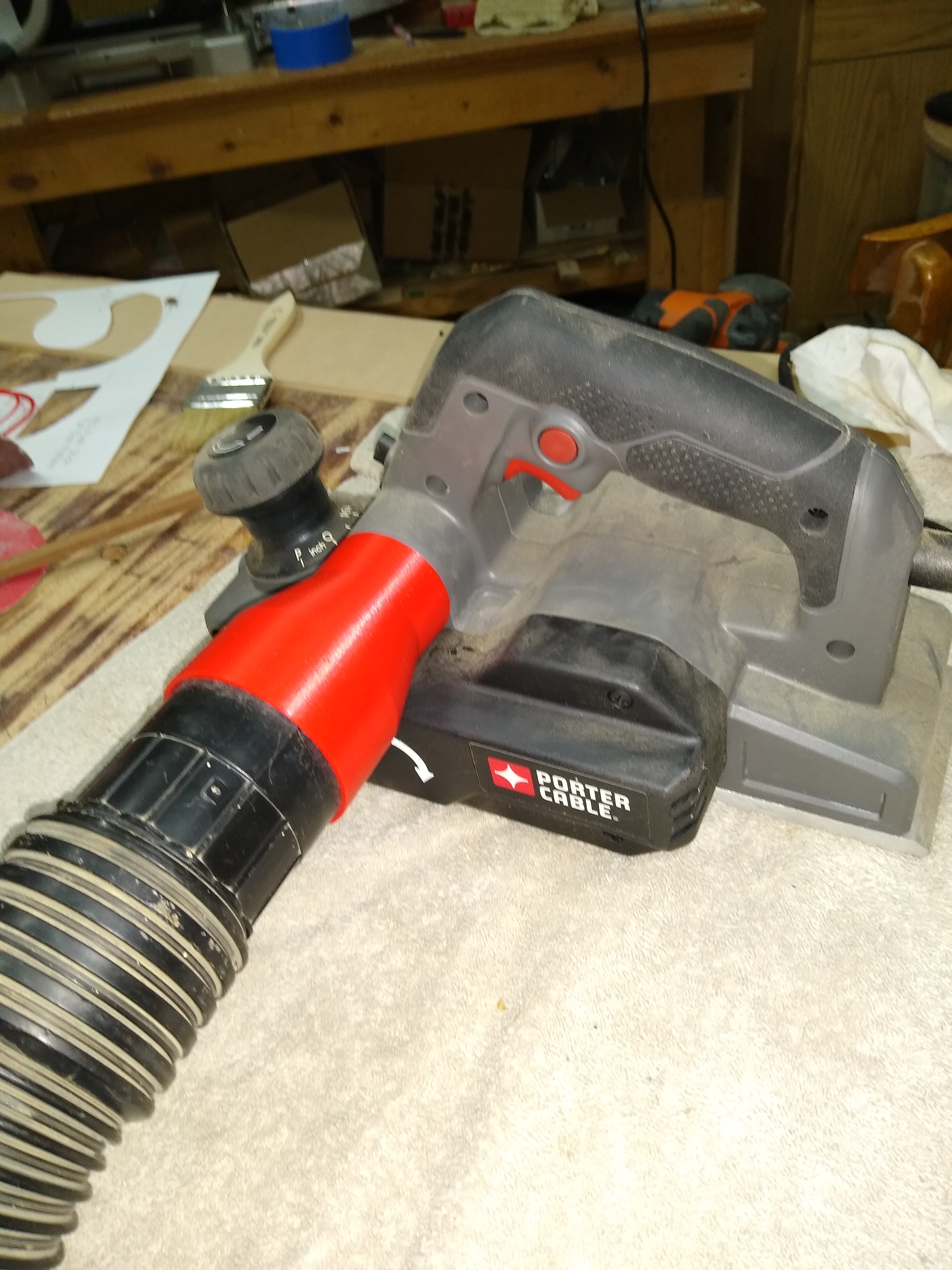 Porter Cable PC60THP Planer to Shop Vacuum Adapter