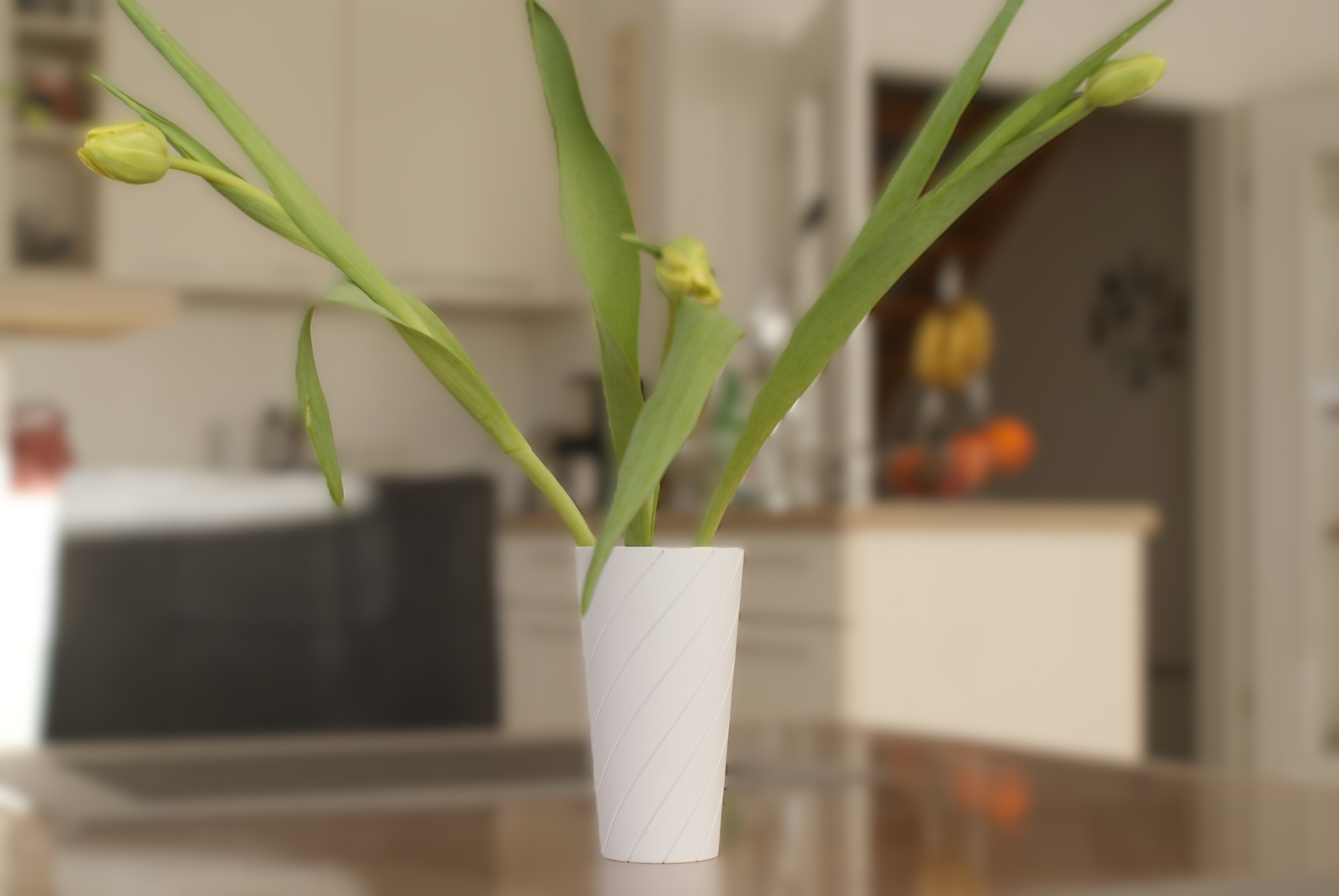 Vase mit spiralförmigem Muster