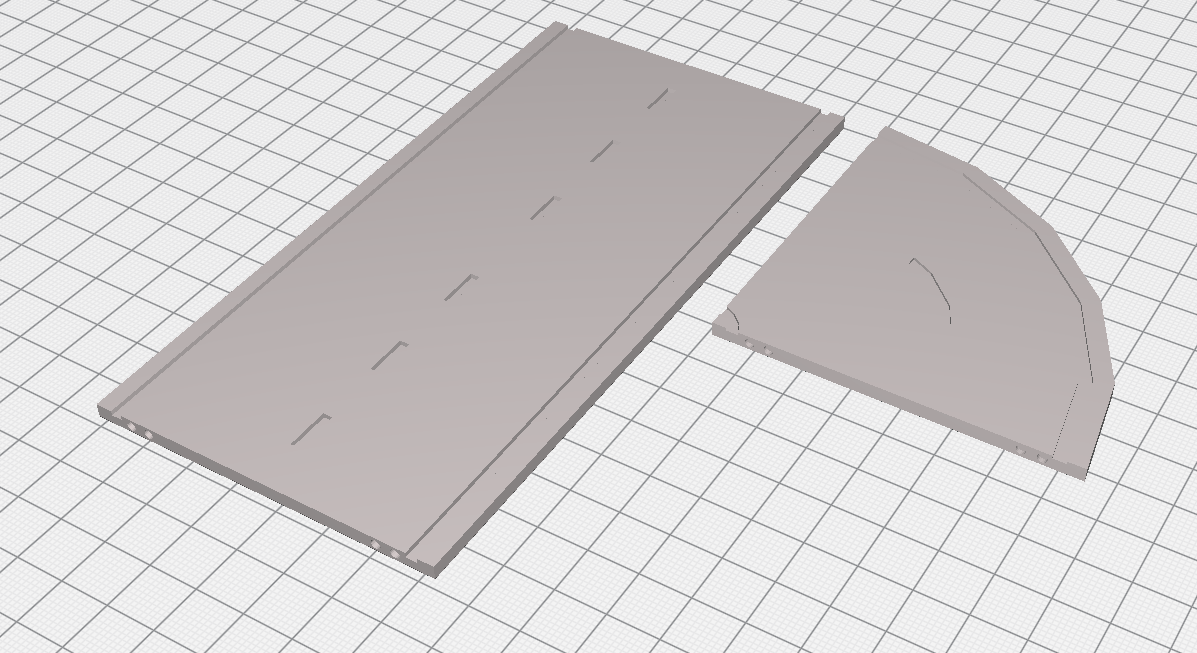 1/64 Hotwheels Modular Magnetic Road