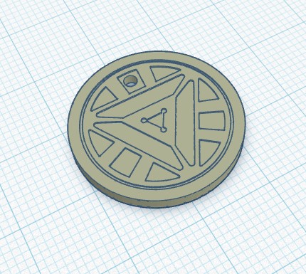 Iron Man Arc Reactor 1 euro 2 euro