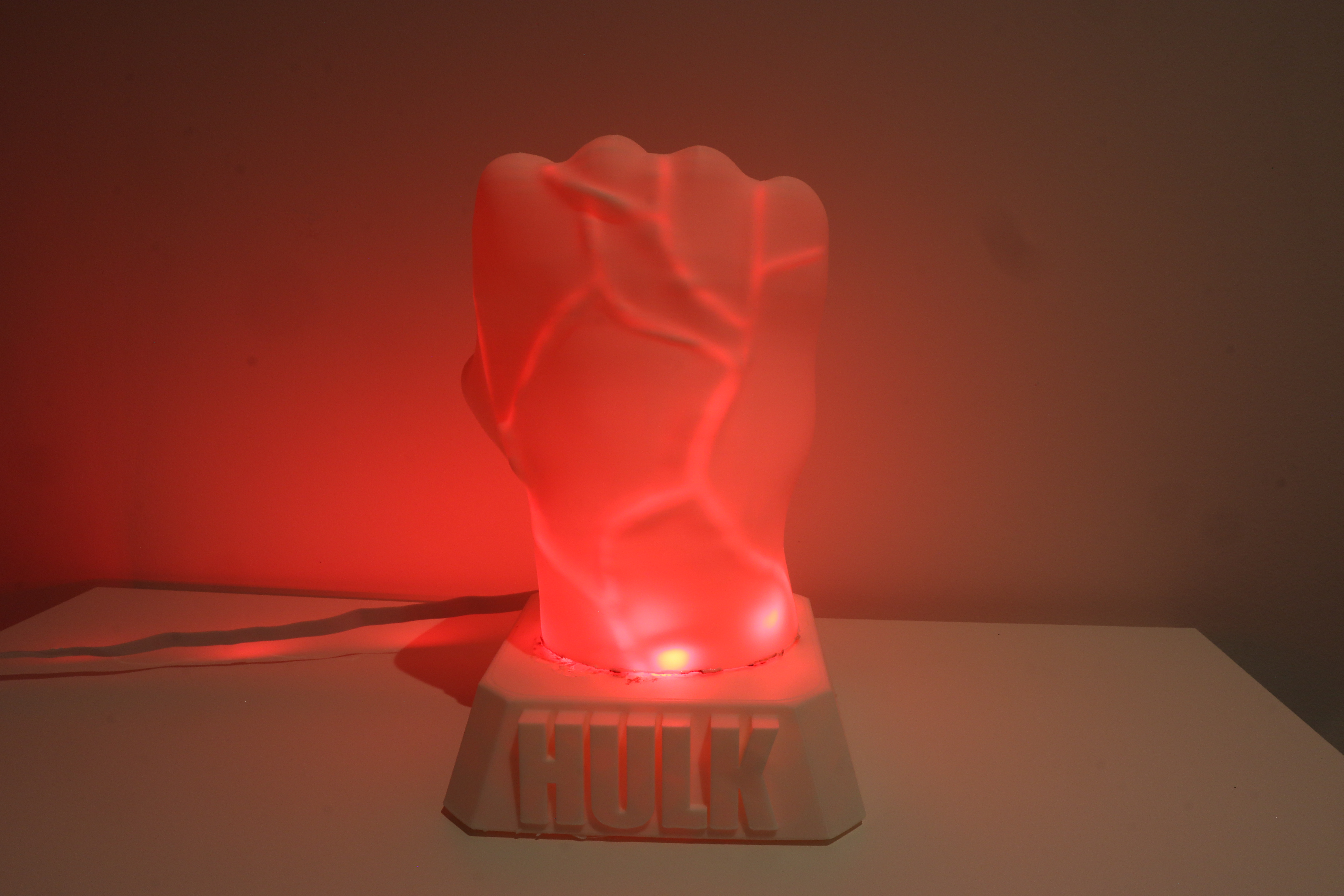 Hulk Fist Light Statue