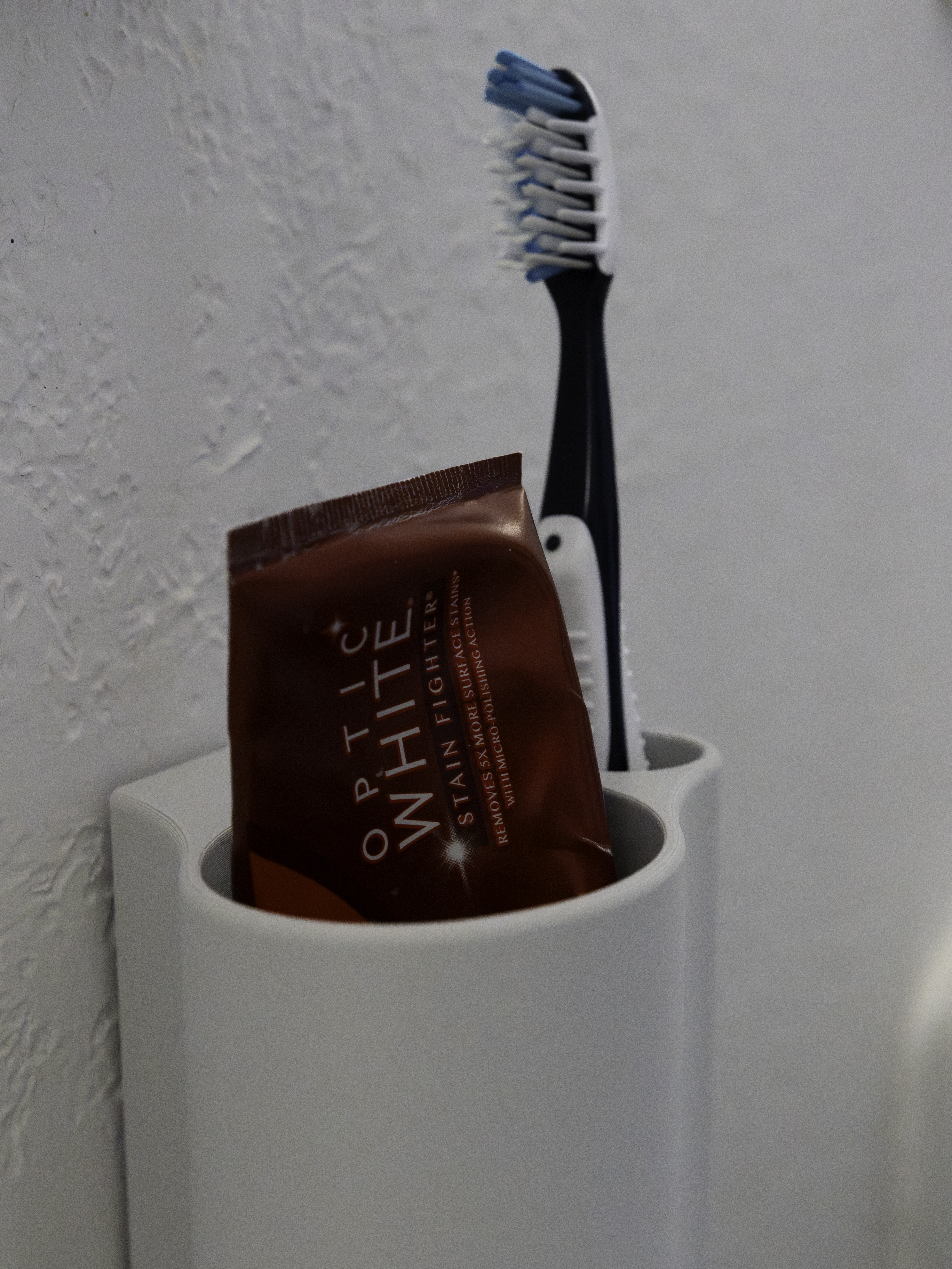 Wall Mount Toothbrush/Paste Command Strip Holder
