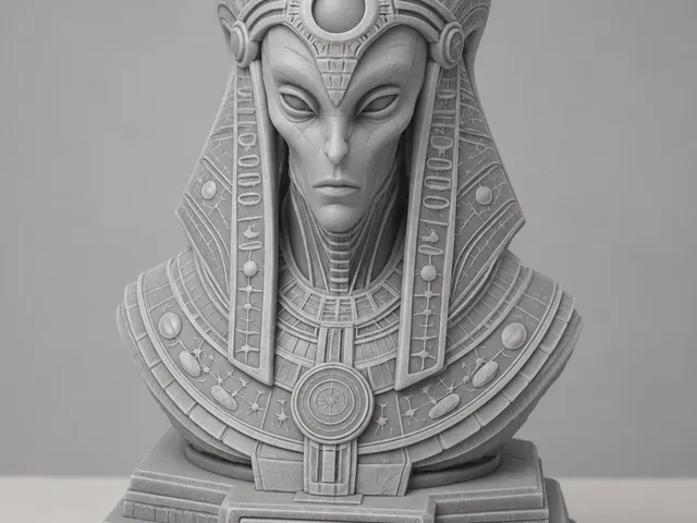 Ancient Alien Pharaoh Bust