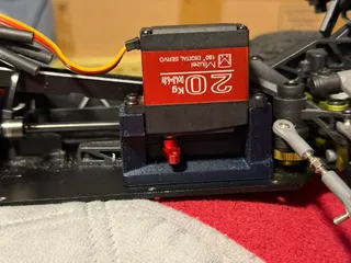 Rlaarlo Omni Terminator Truck and XTS S10 Rally Car Full Steering Servo Mounting Adapter