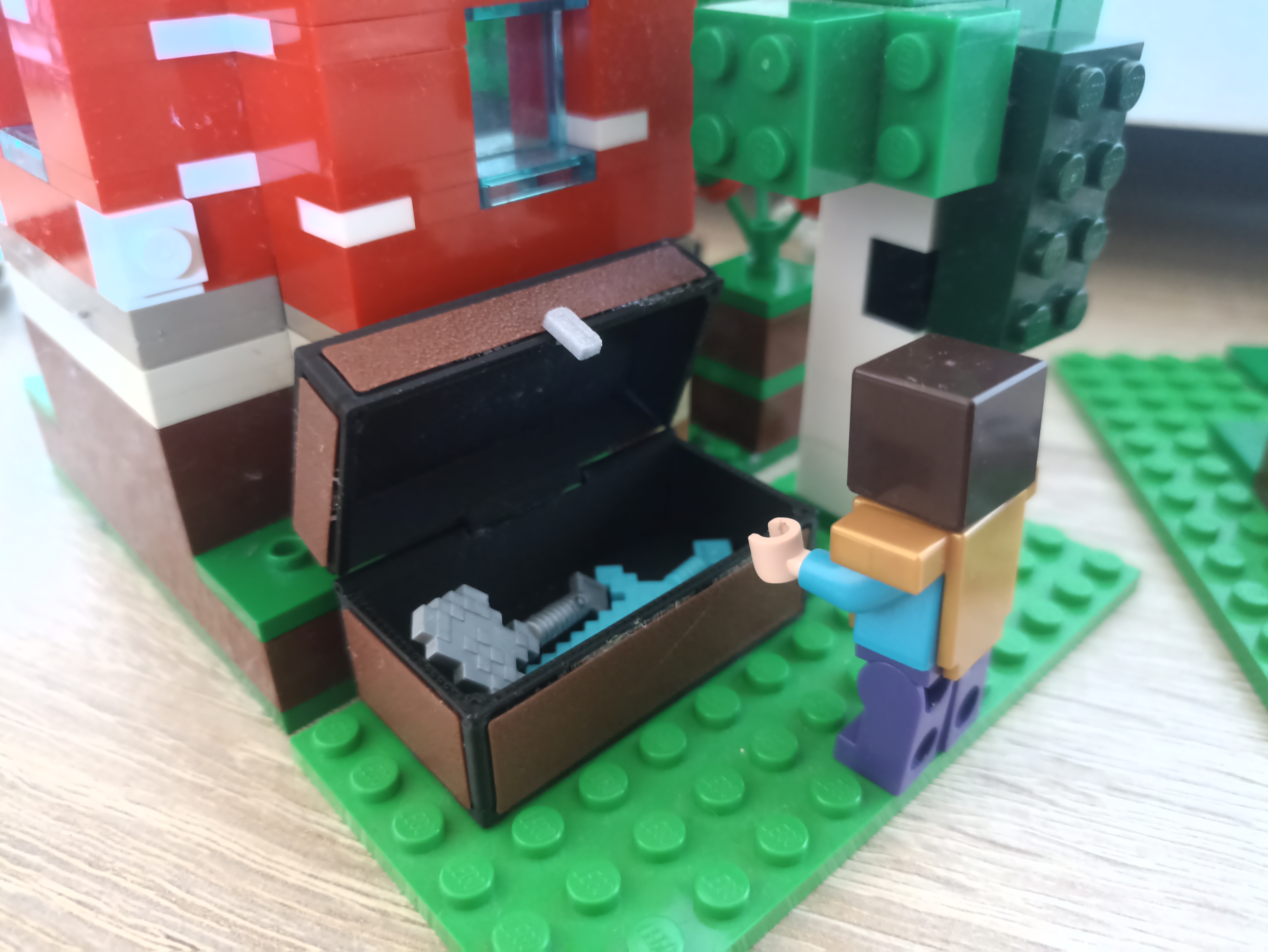 Miniatura 5 do modelo 3D Minecraft chest LEGO