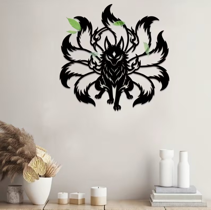 Kitsune Nine-Tailed Fox Wall Art